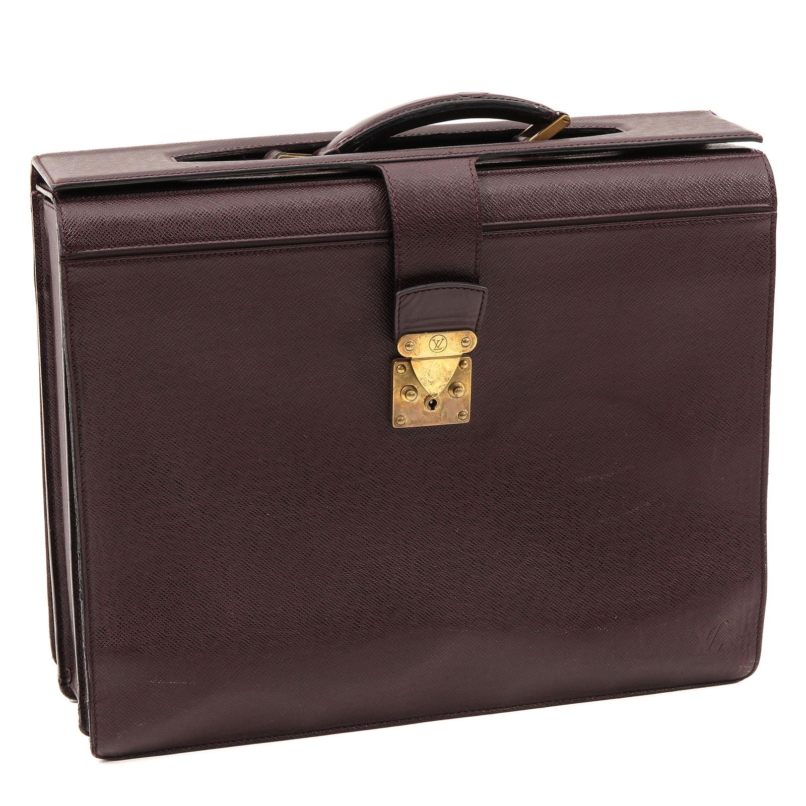 A Louis Vuitton Taiga Acajou Pilot Case (1 of 6)