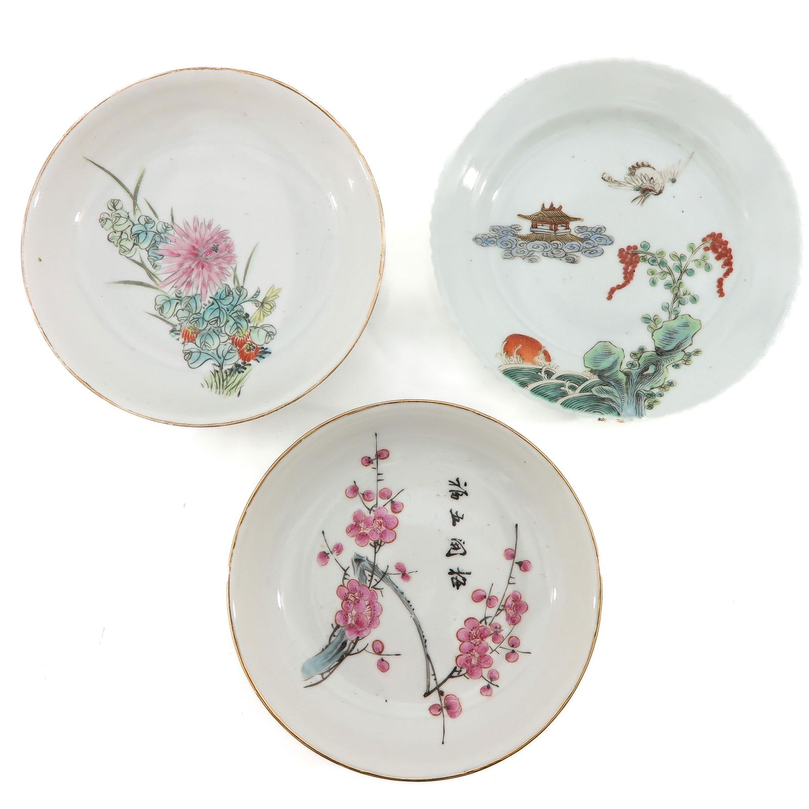 A Collection of 3 Polychrome Decor Plates (1 of 10)