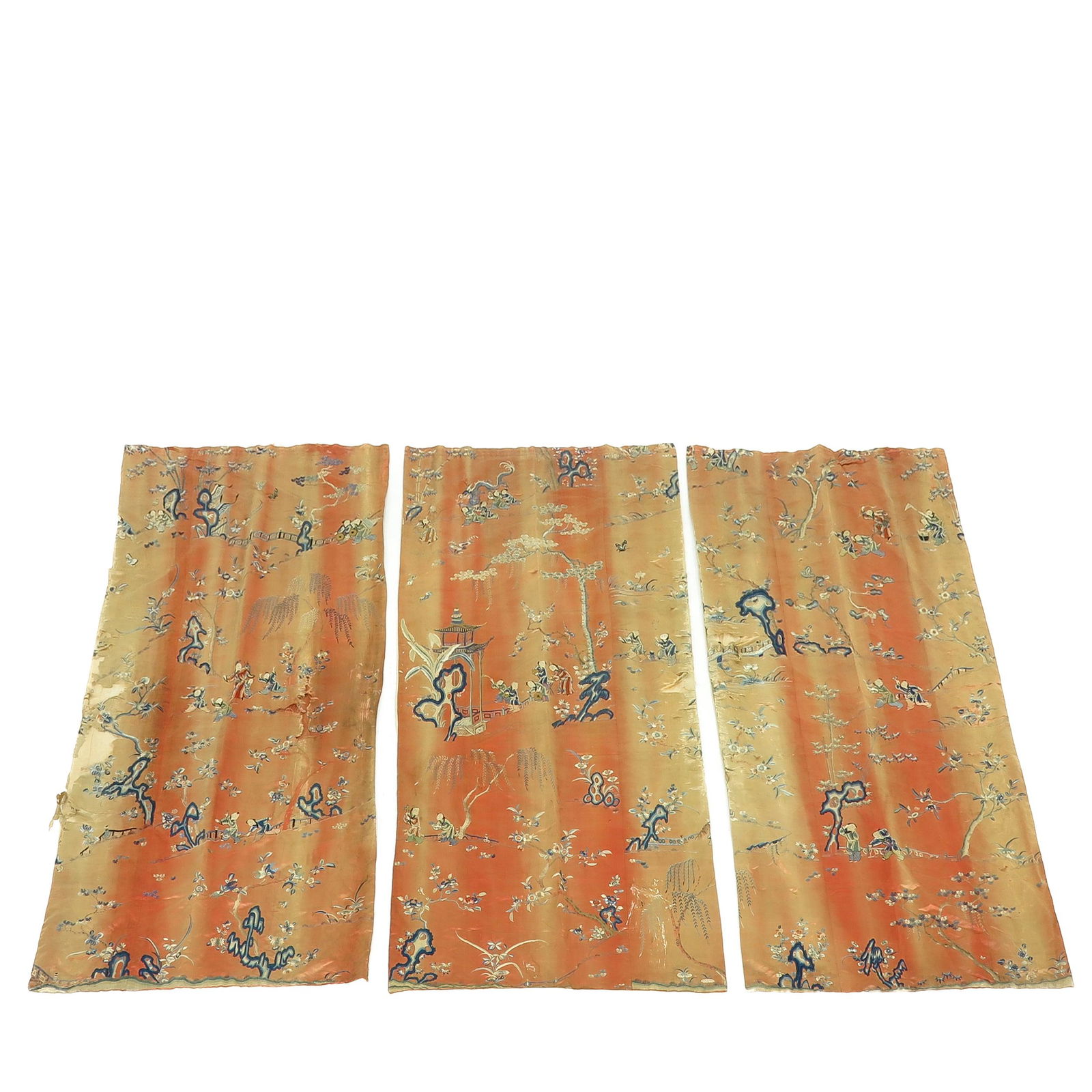 A Collection of 3 Chinese Silk Embroidered Textiles (1 of 5)