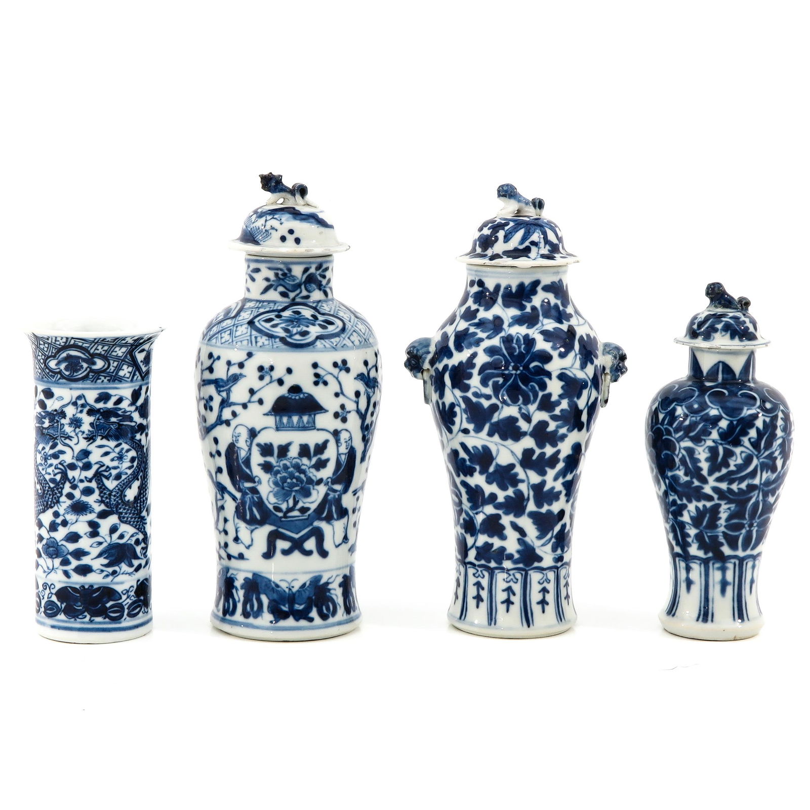 A Collection of 4 Garniture Vases (1 of 9)
