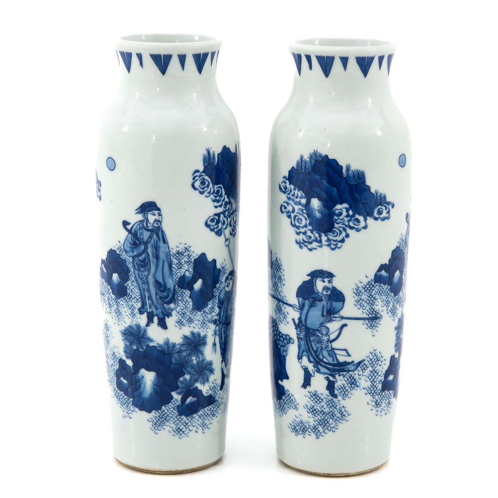 A Pair of Blue and White Vases (1 of 9)