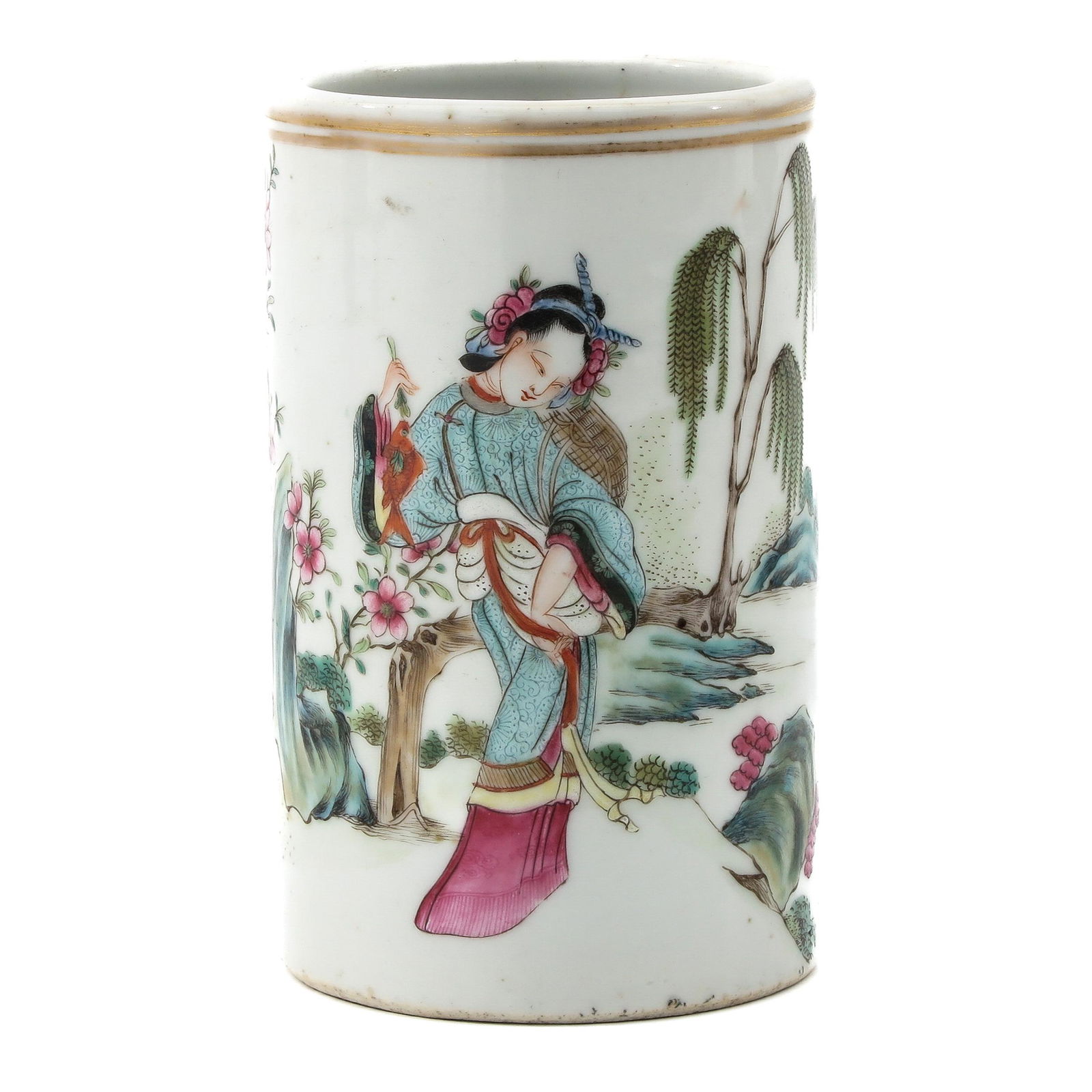 A Famille Rose Pencil Pot (1 of 9)