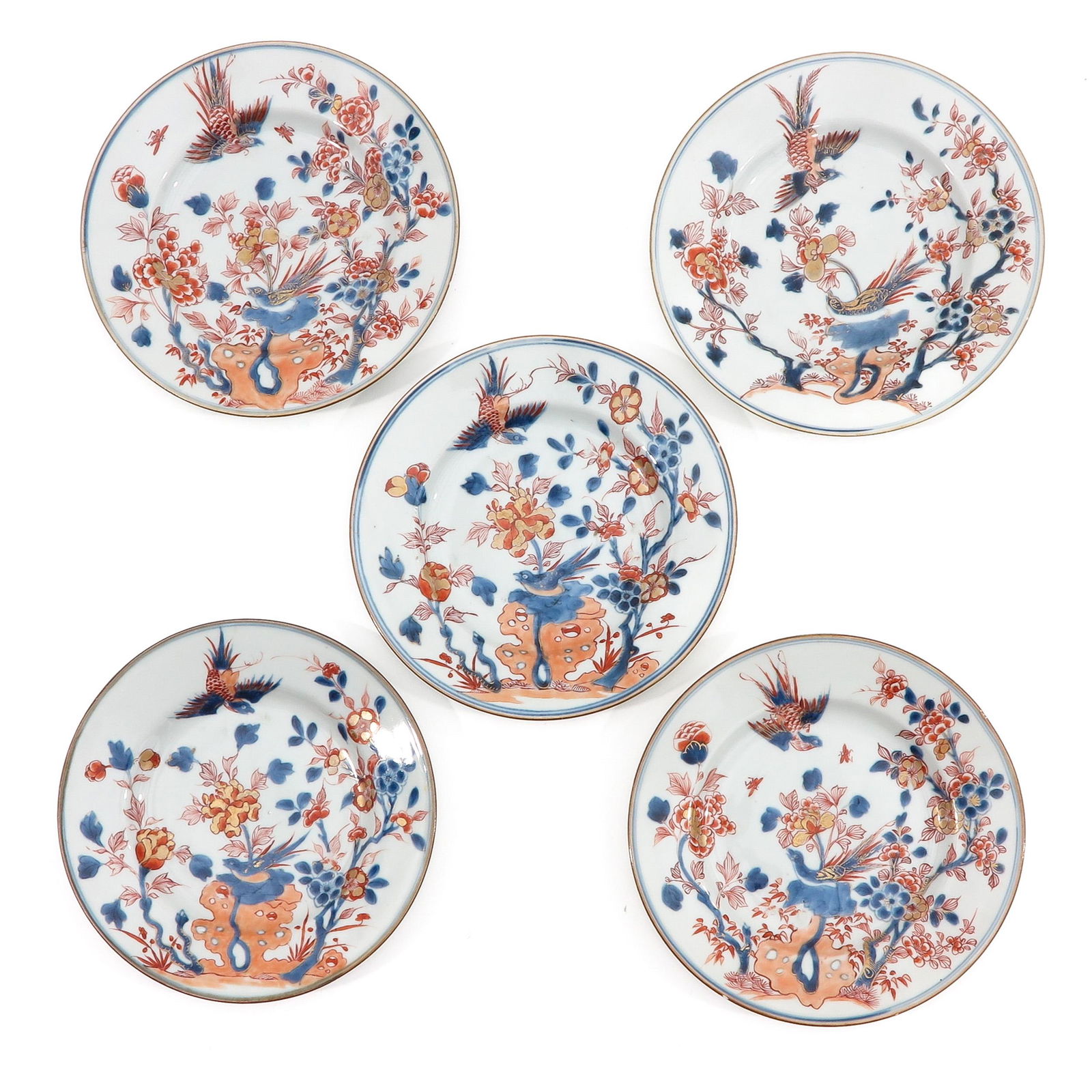 A Collection of 5 Imari Plates (1 of 9)