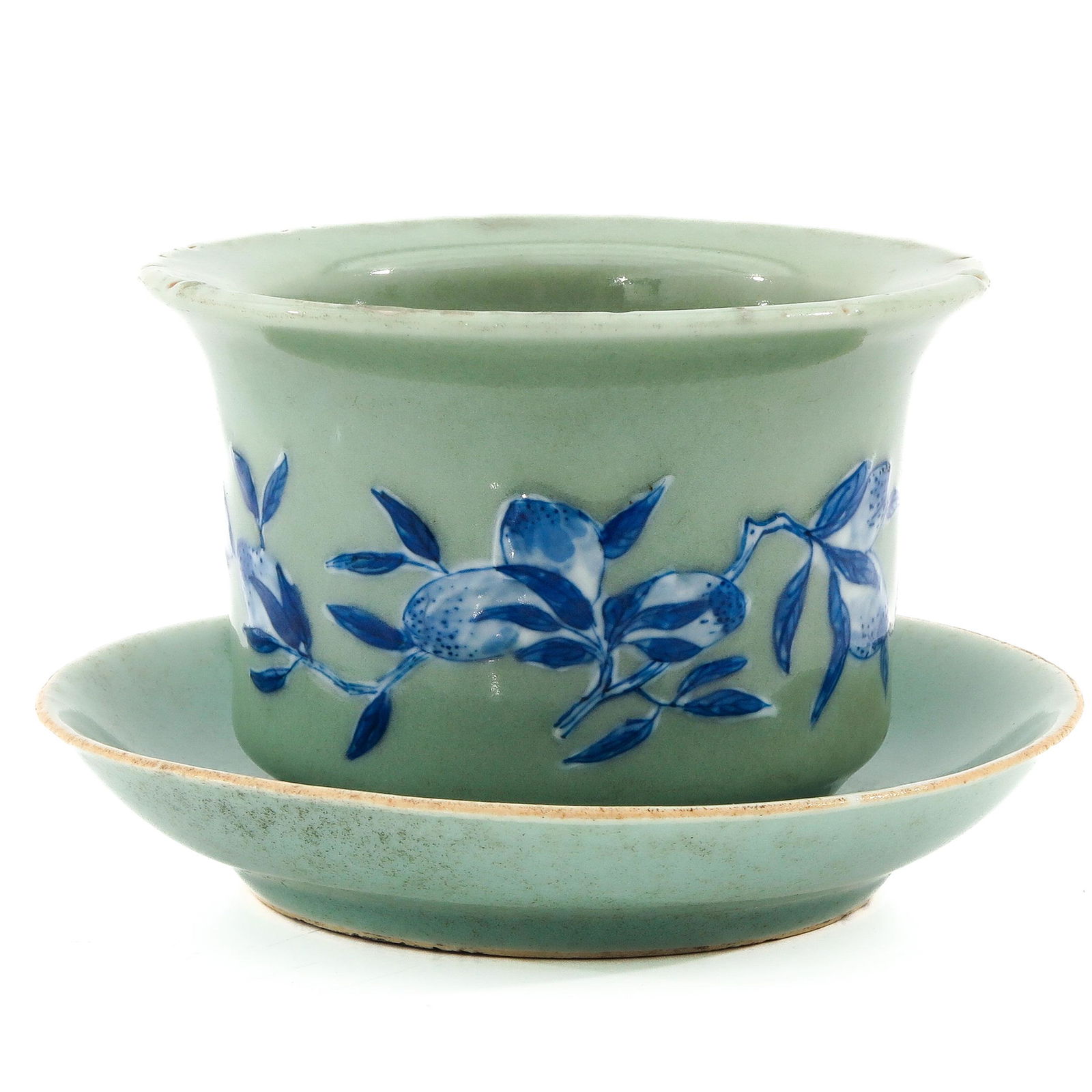A Celadon Planter and Plate (1 of 9)