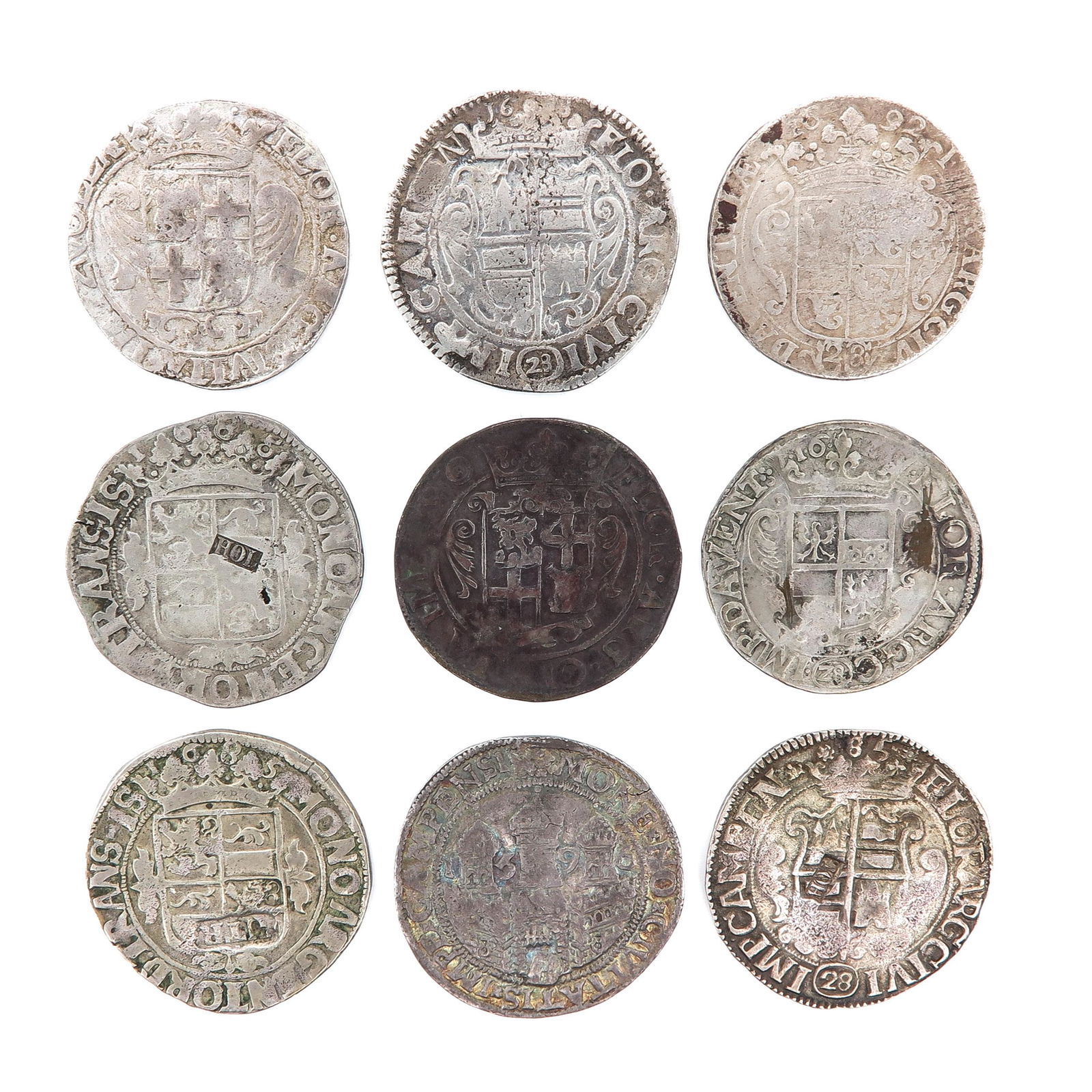 A Collection of 9 Silver Coins (1 of 10)