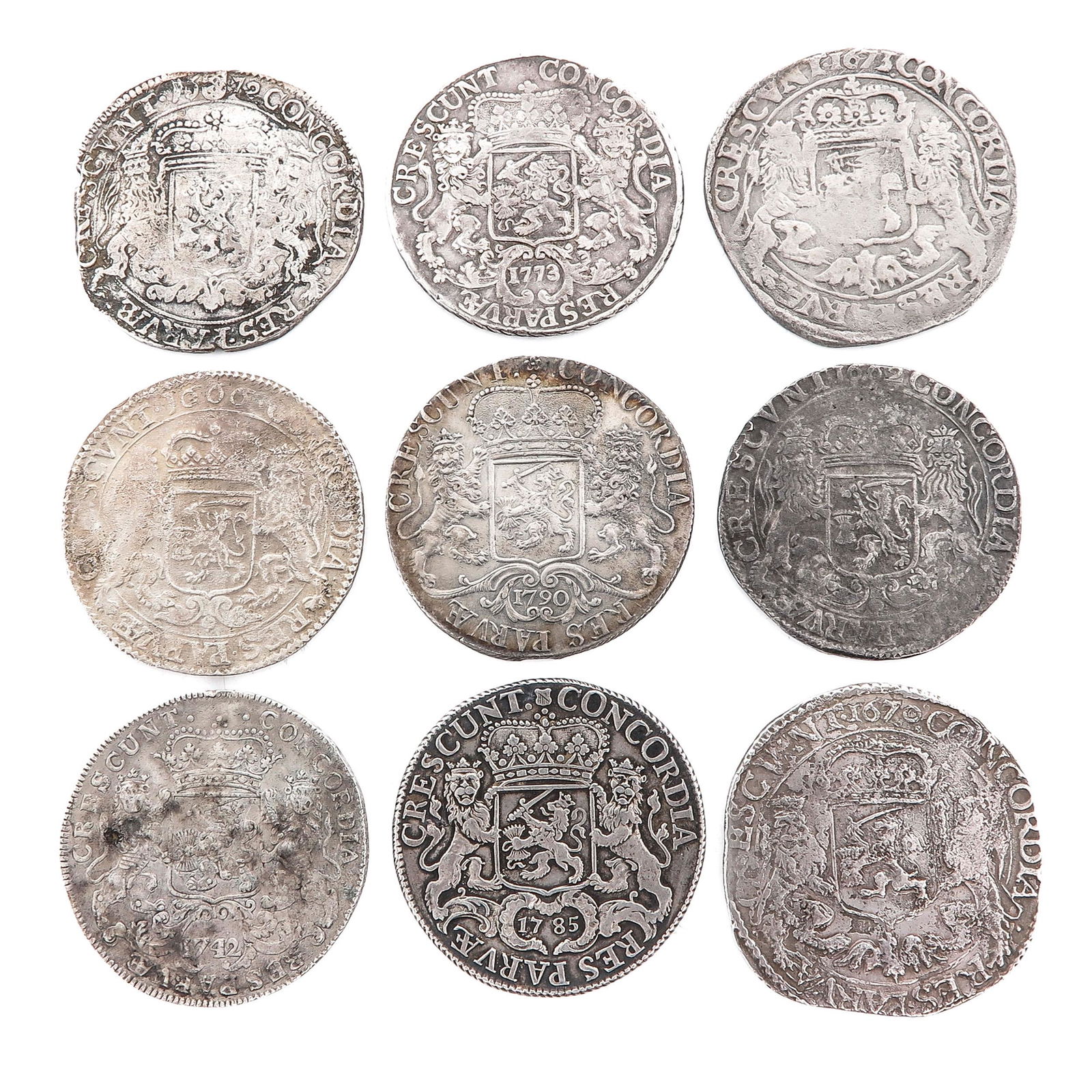 A Collection of 9 Coins (1 of 10)