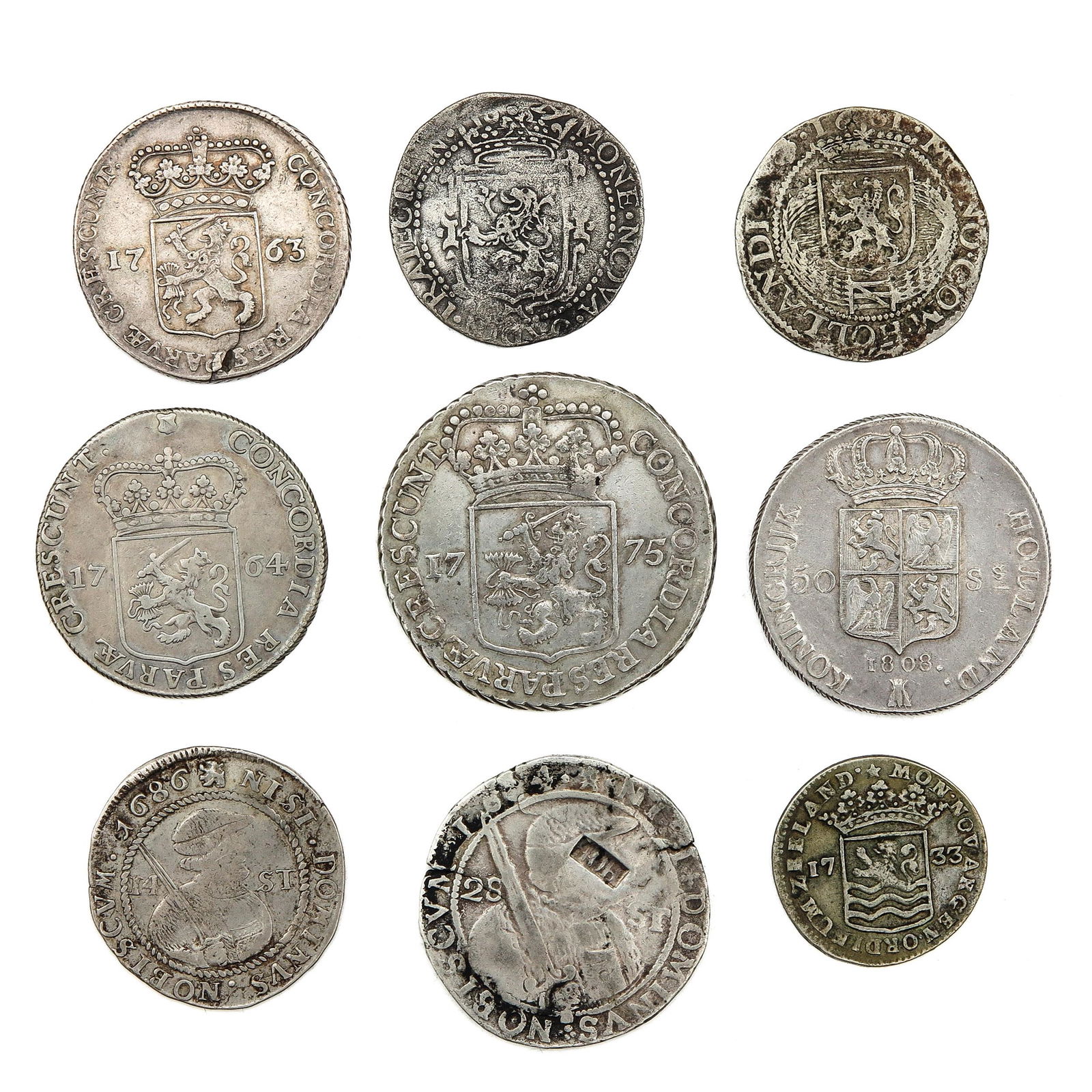 A Collection of 9 Coins (1 of 10)