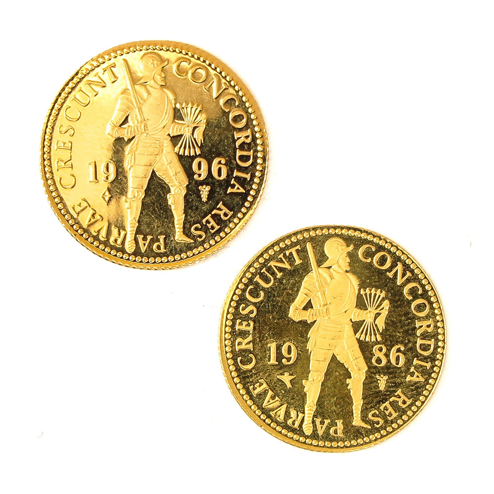 A Lot of 2 Gold Ducat Coins (1 of 2)