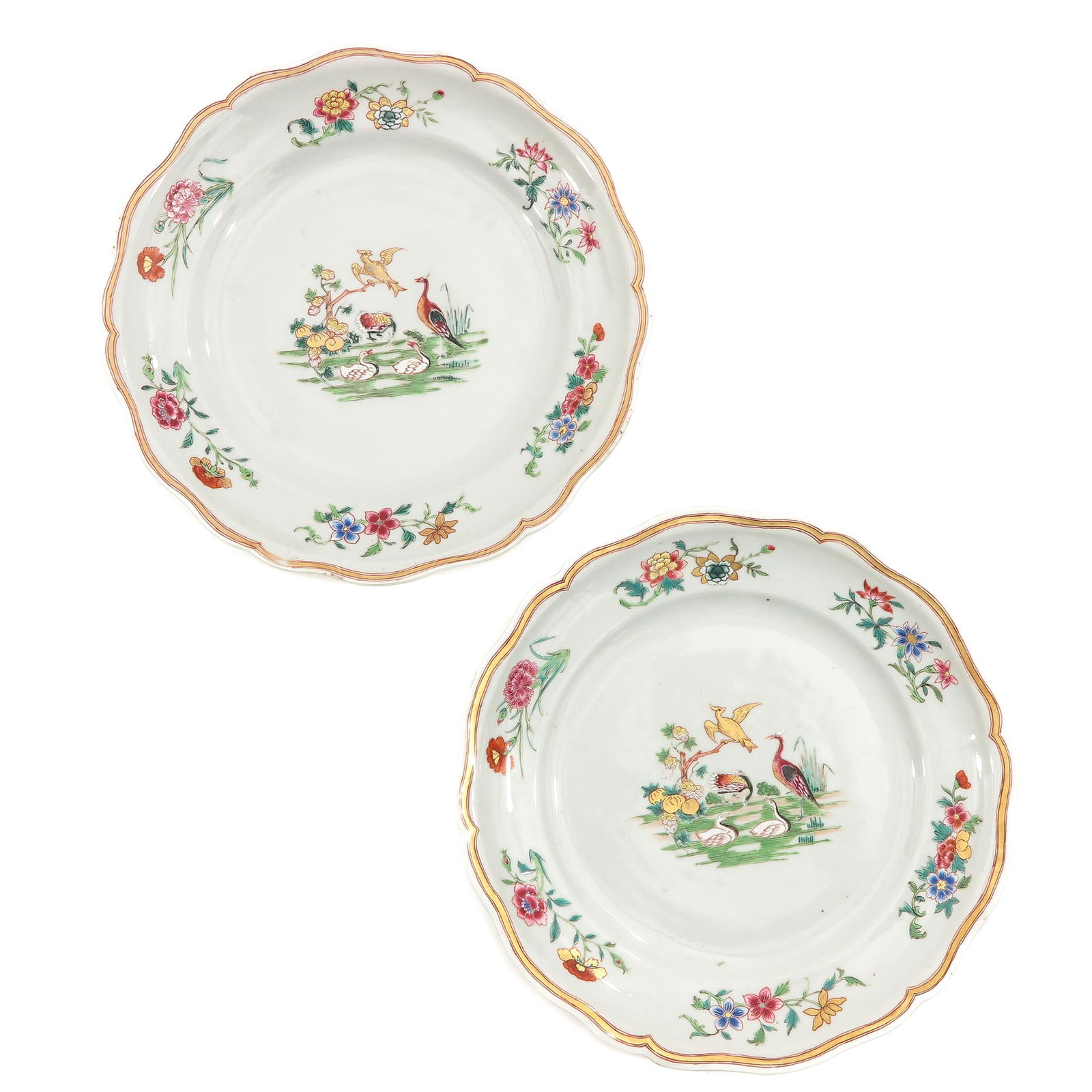 A Pair of Famille Rose Plates (1 of 9)