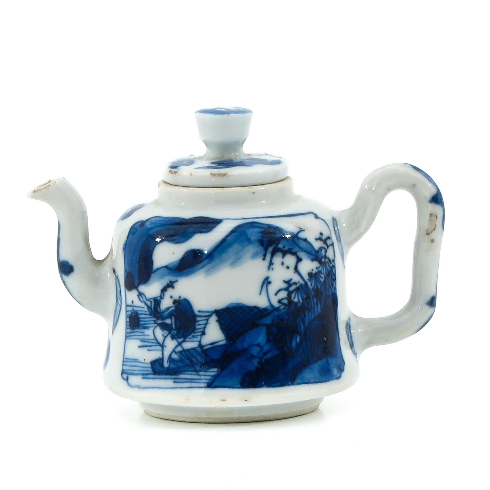 A Blue and White Miniature Teapot (1 of 9)