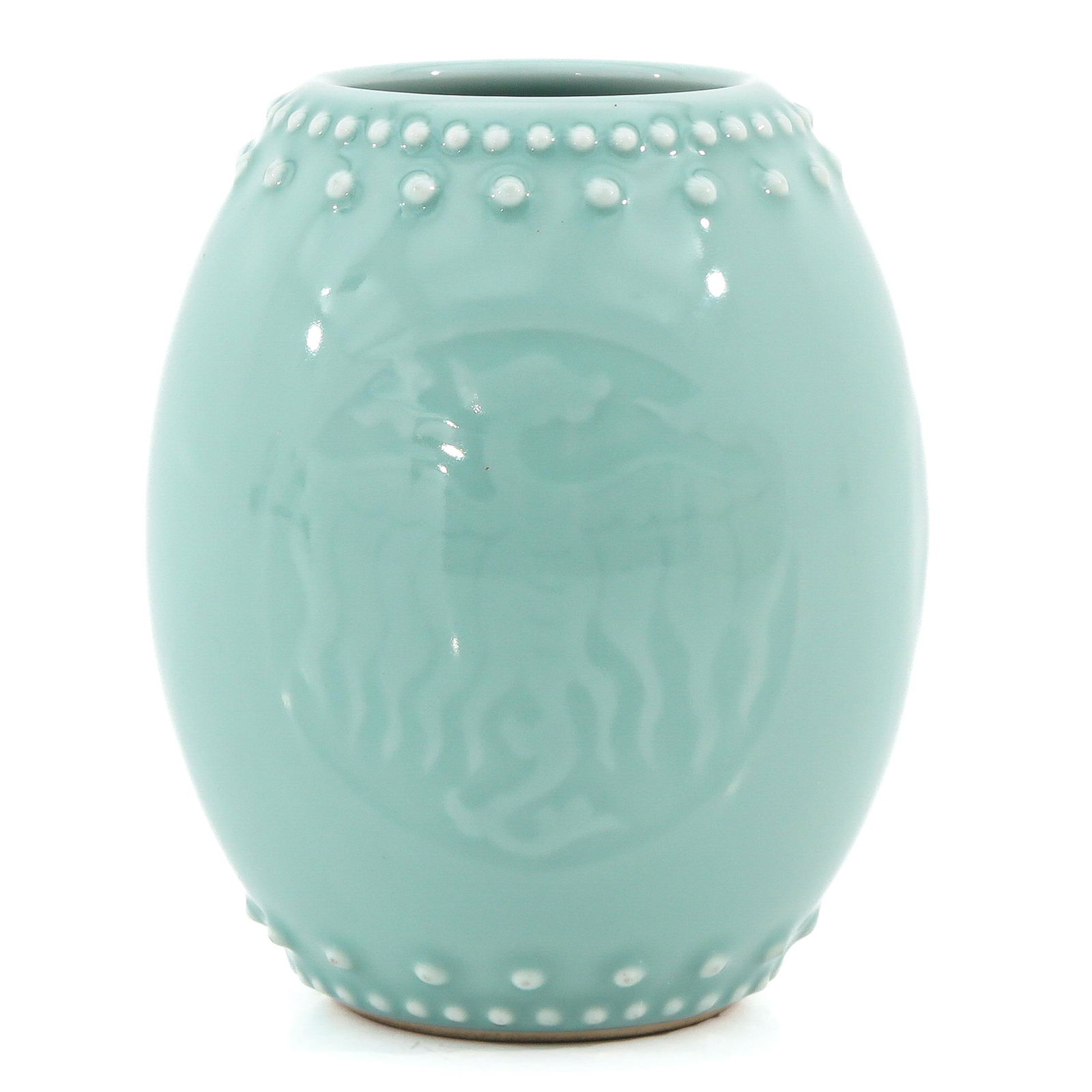 A Celadon Vase: Yongzheng mark, 14 cm. tall.