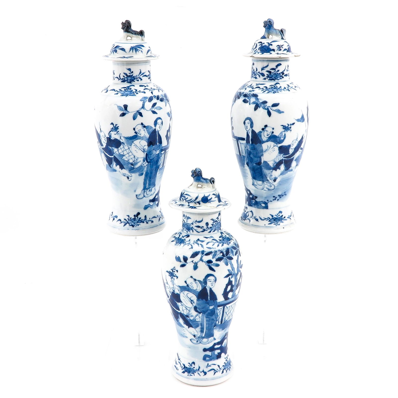 A Collection of 3 Chinese Garniture Vases (1 of 10)