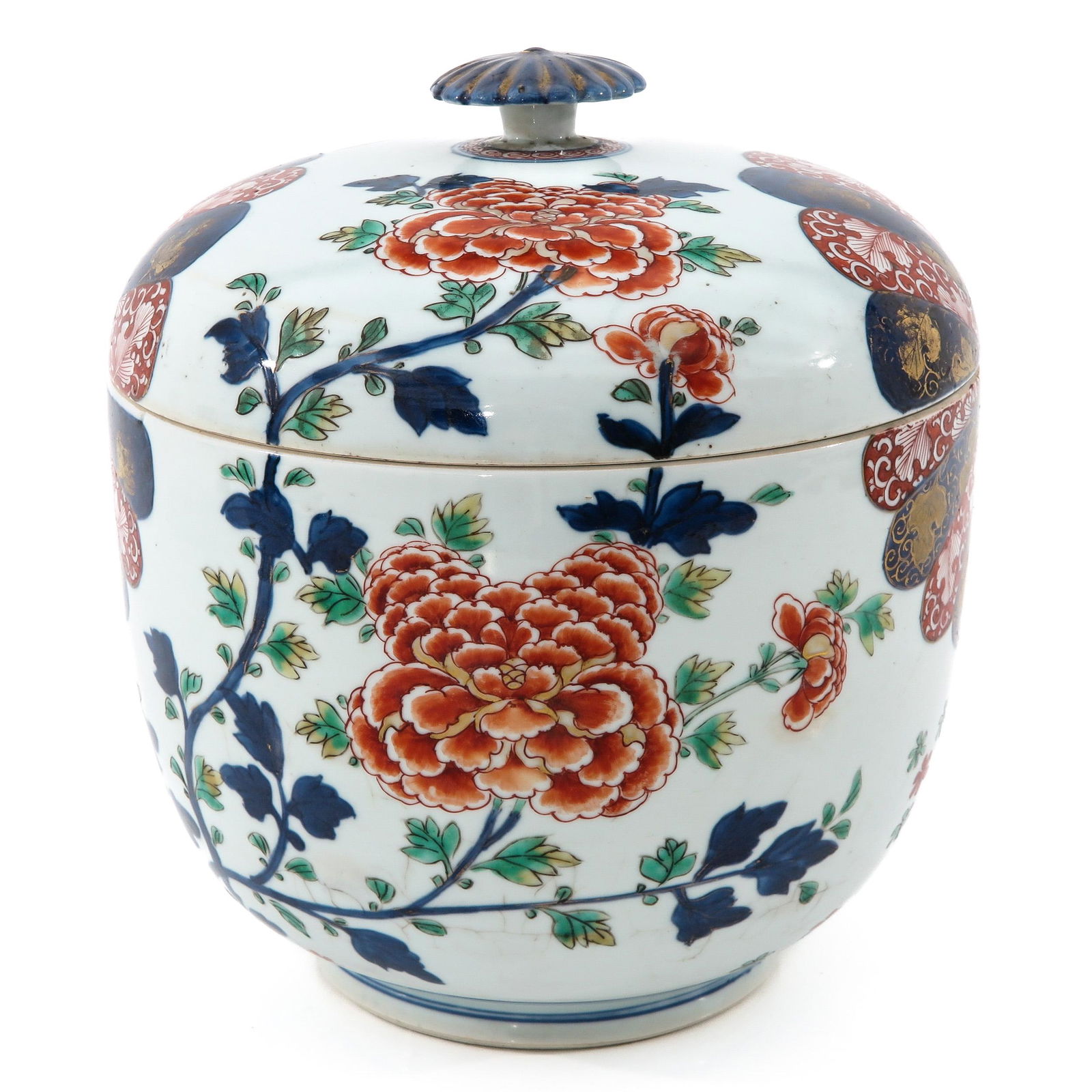 A Polychrome Decor Jar with Cover (1 of 9)