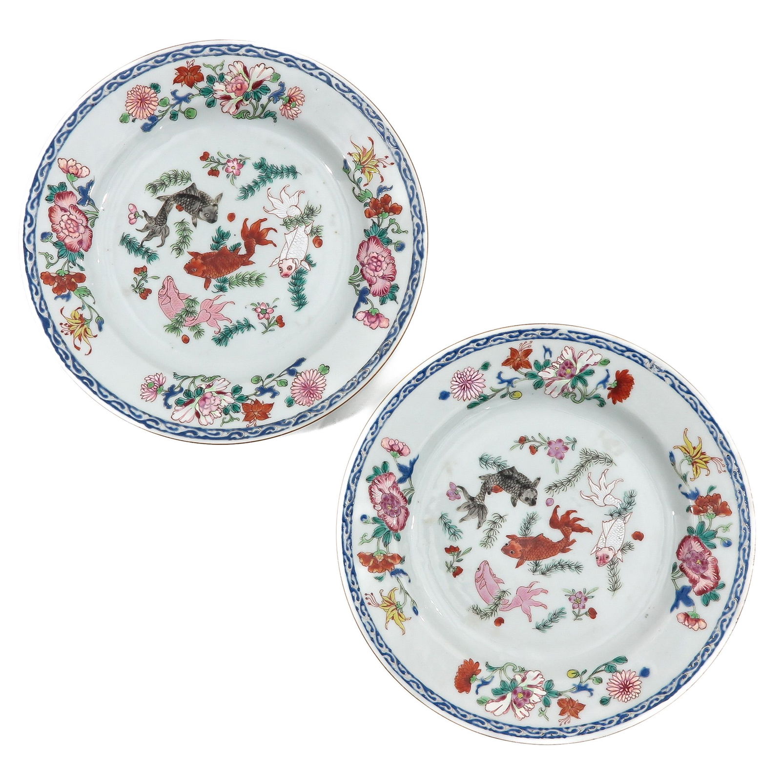 A Pair of Famille Rose Plates (1 of 9)