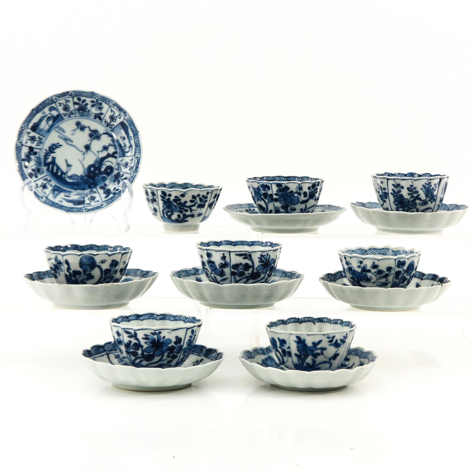 A Collection of 8 Cups and Saucers (1 of 10)