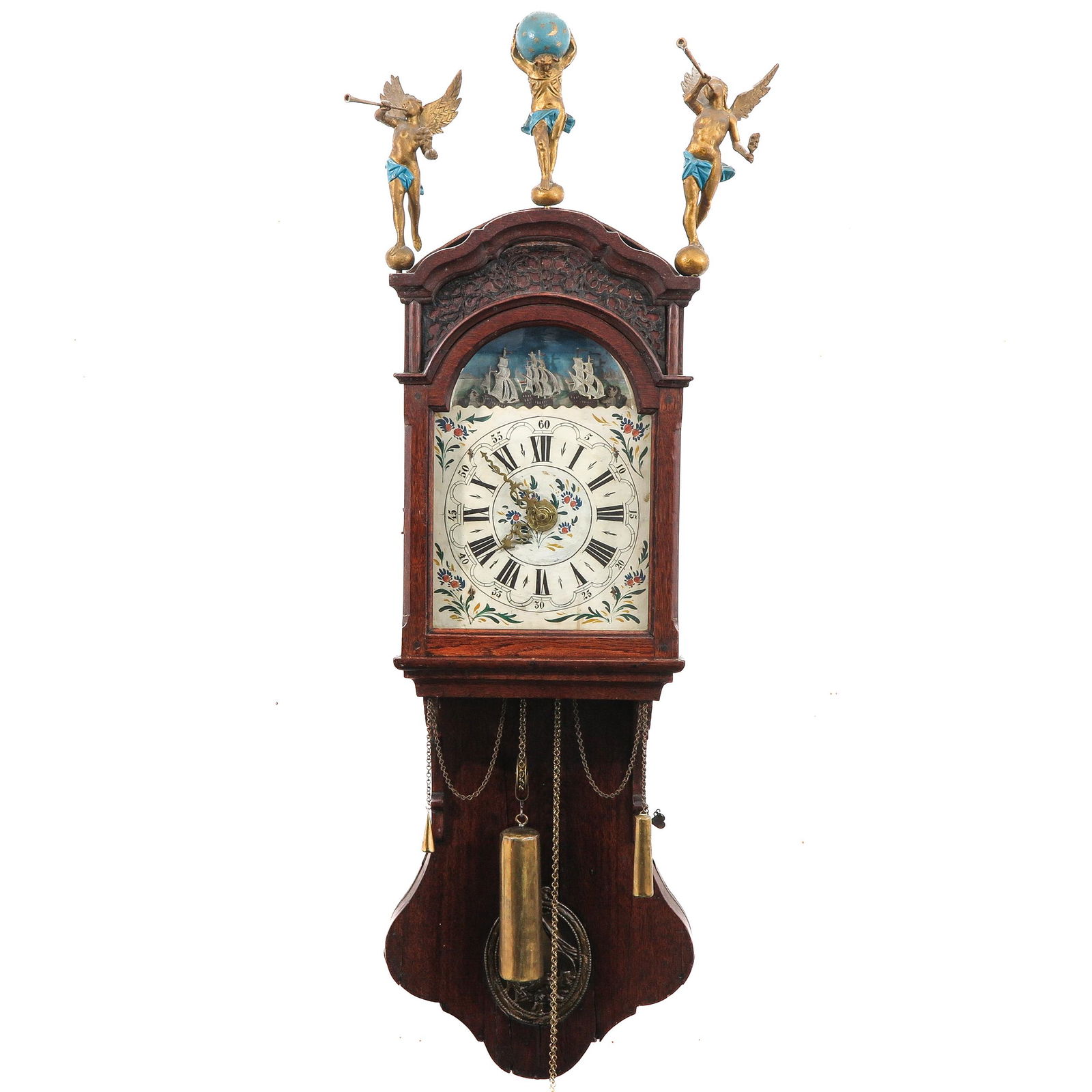 A 19th Mechanical Wall Clock (1 of 10)