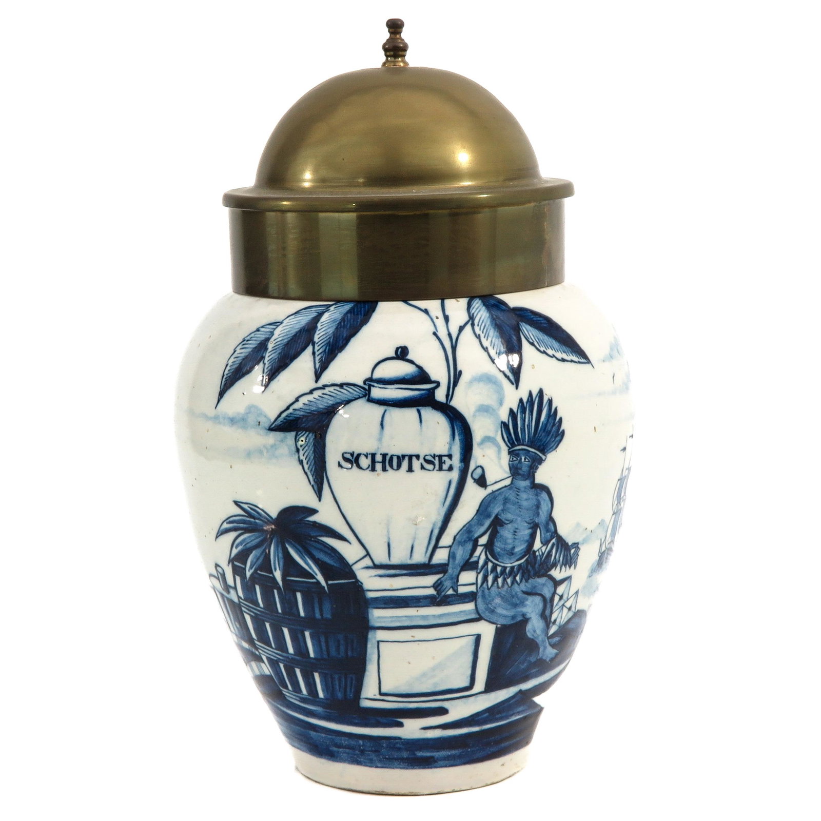 An 18th Century Delft Tobacco Box (1 of 8)