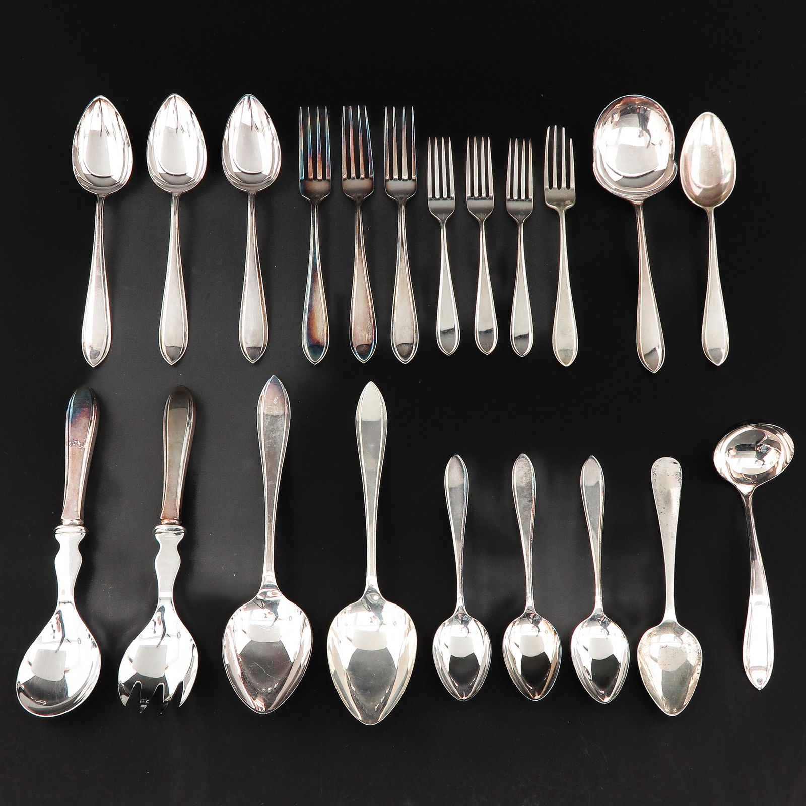 A Collection of Dutch Silver Cutlery (1 of 4)