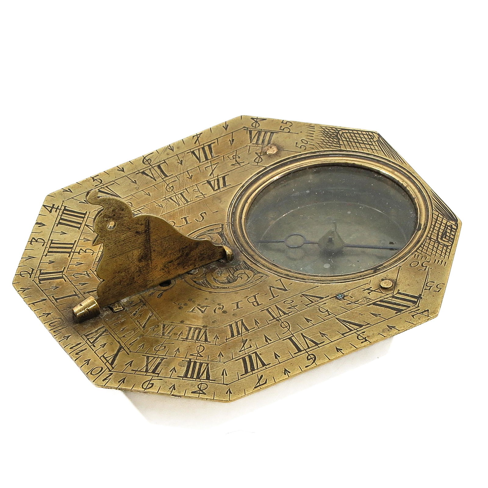 A Brass Travel Compass Circa 1700 (1 of 3)