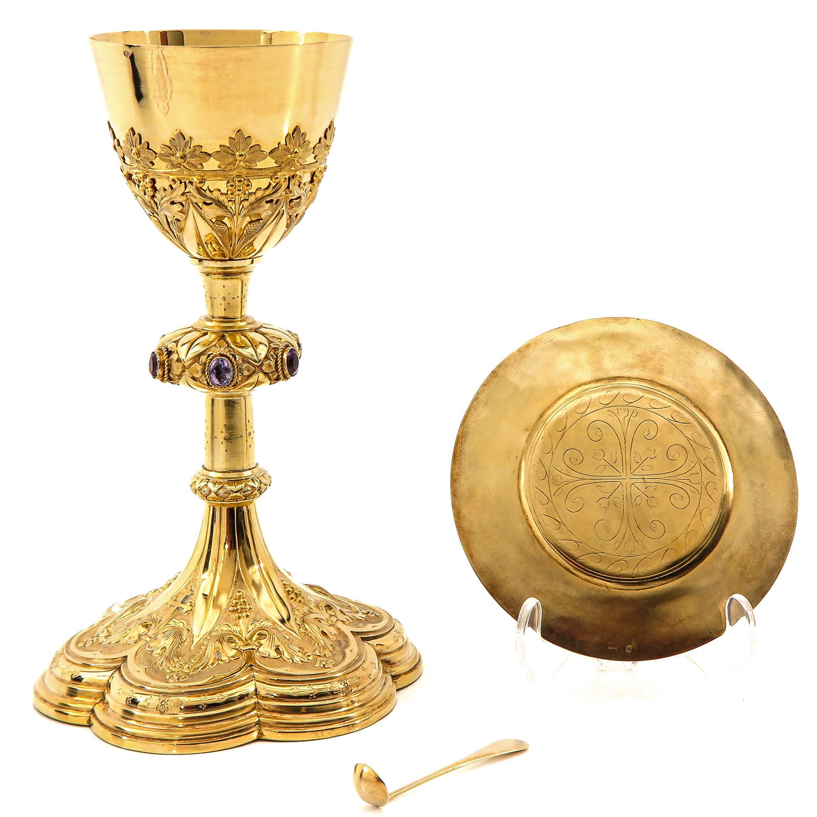 A Gold Plated Silver Chalice Circa 1840 (1 of 10)