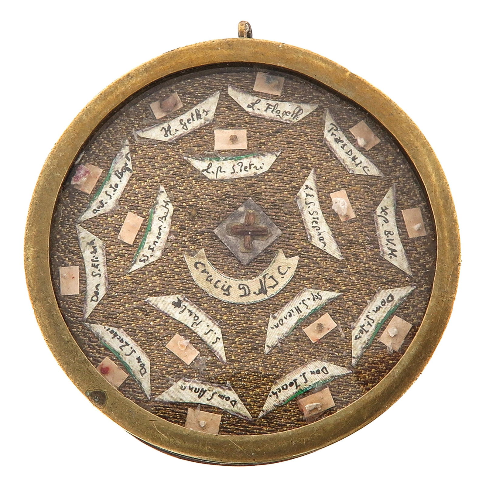 A Relic Holder Including 16 Relics with Certificate (1 of 4)