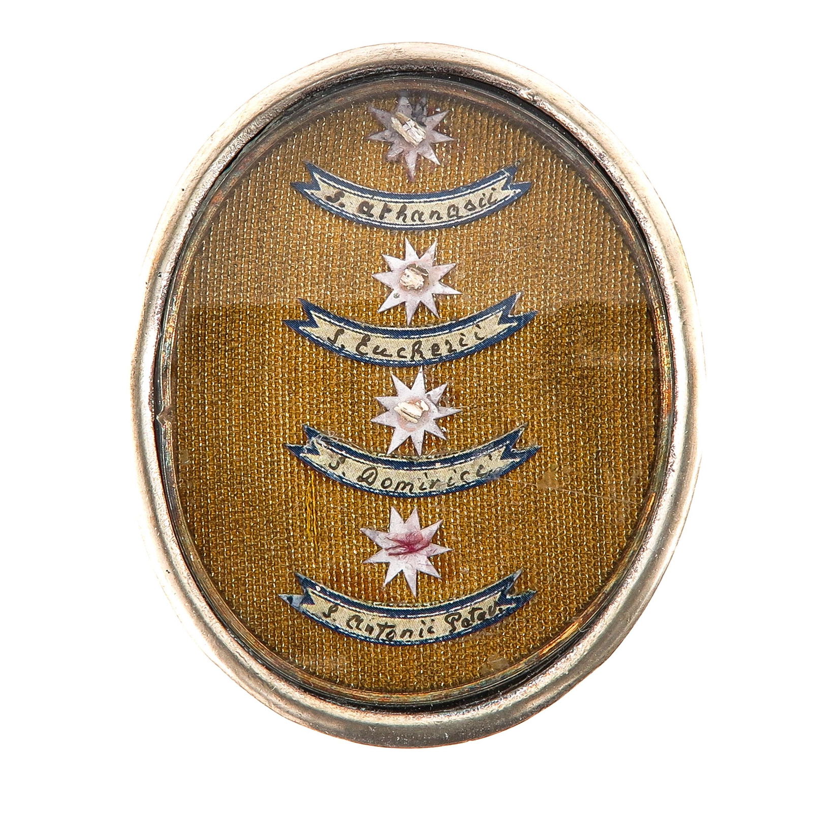 A Relic Holder including 4 Relics with Certificate (1 of 3)