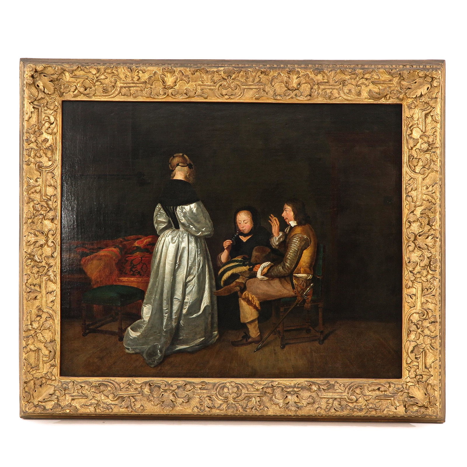 An Oil on Canvas Signed J.C. Mertz: 75 x 63 cm.
