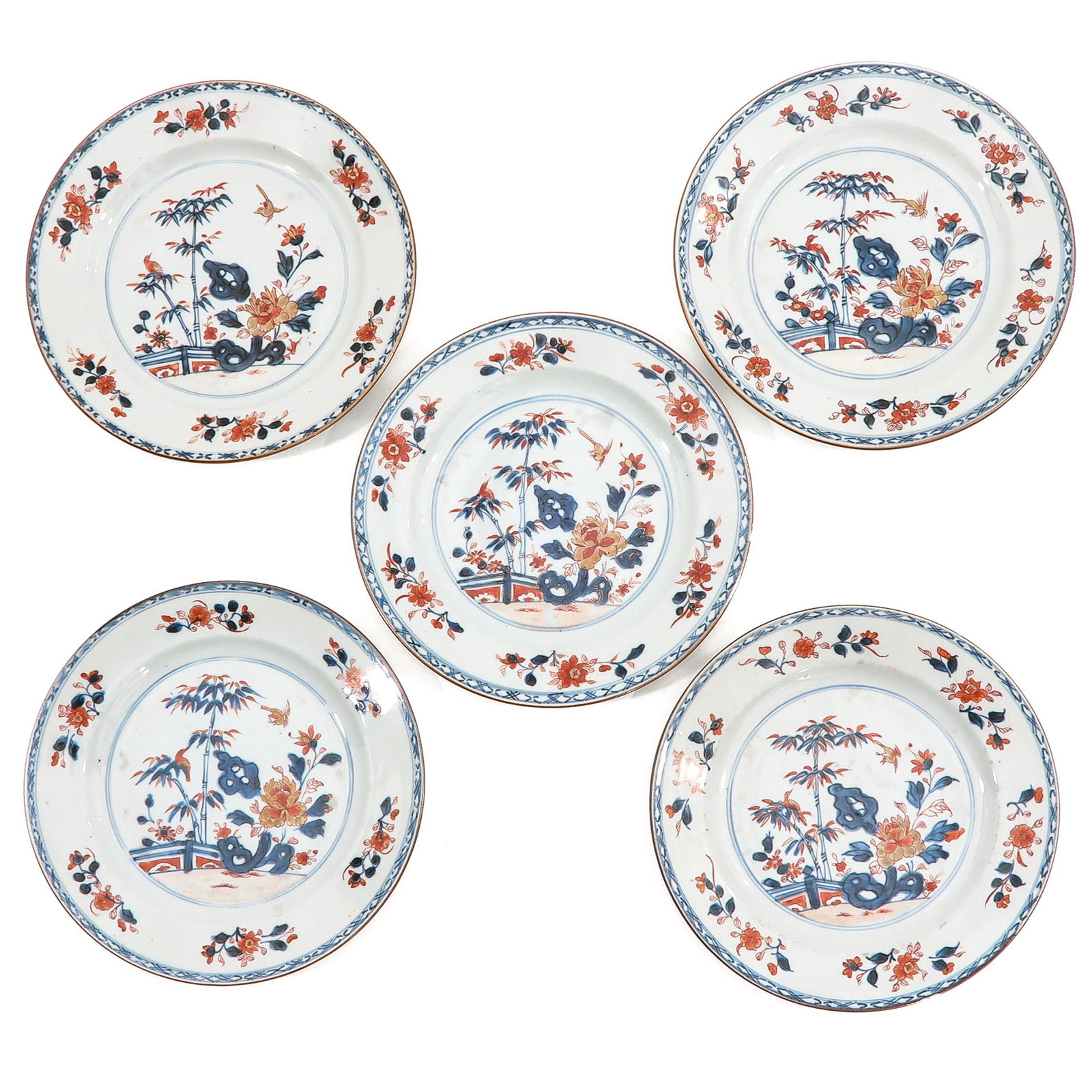 A Series of 5 Imari Plates (1 of 10)