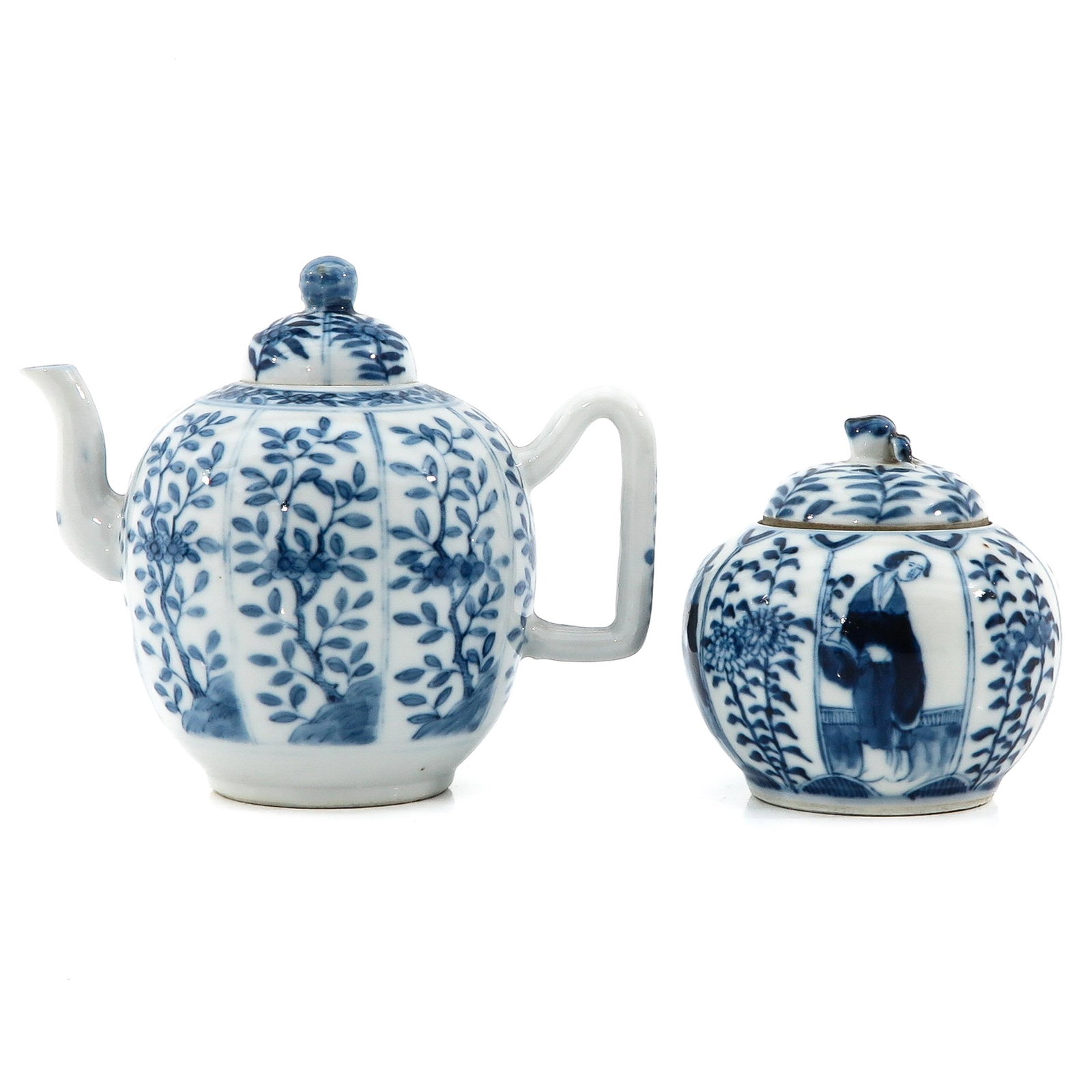 A Blue and White Teapot and Covered Sugar Pot (1 of 10)