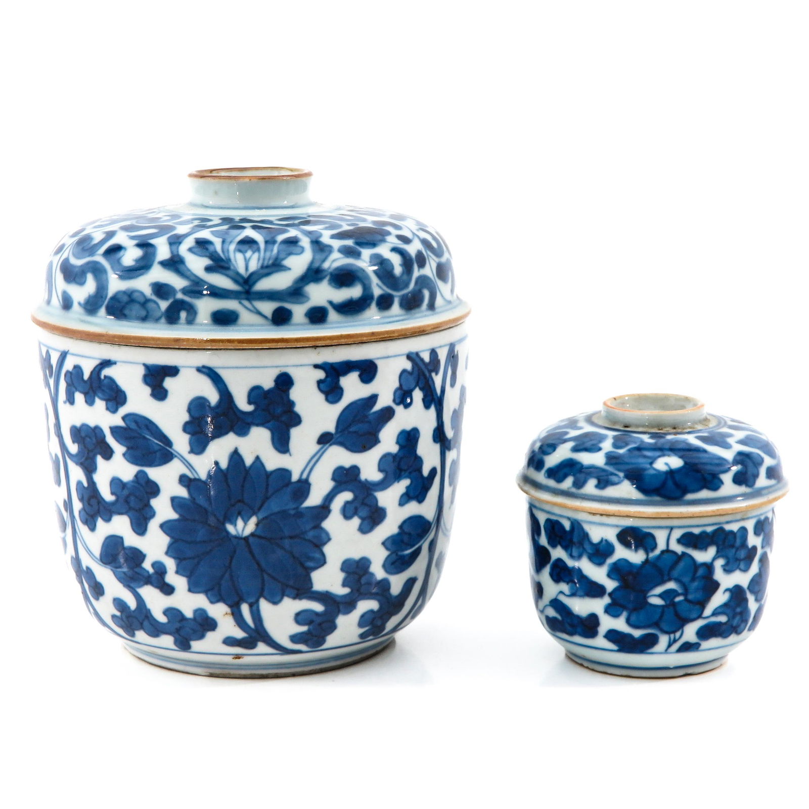 A Lot of 2 Blue and White Jars (1 of 8)