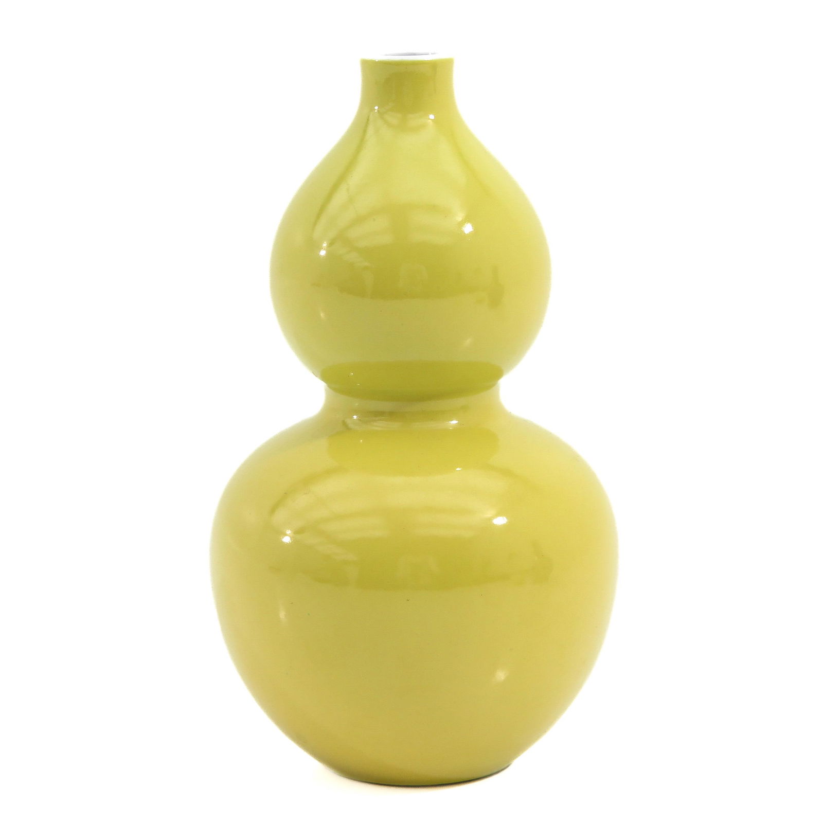 A Yellow Glaze Double Gourd Vase (1 of 9)
