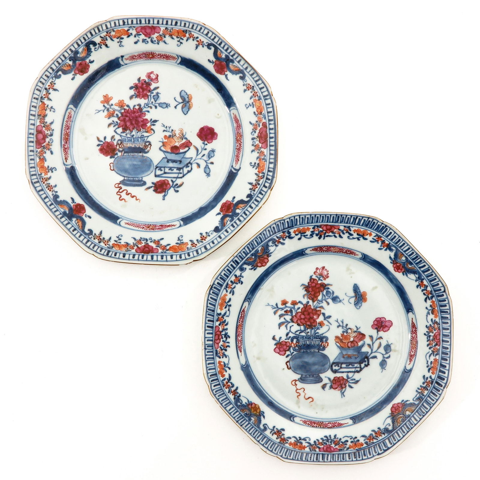 A Pair of Polychrome Decor Plates (1 of 9)