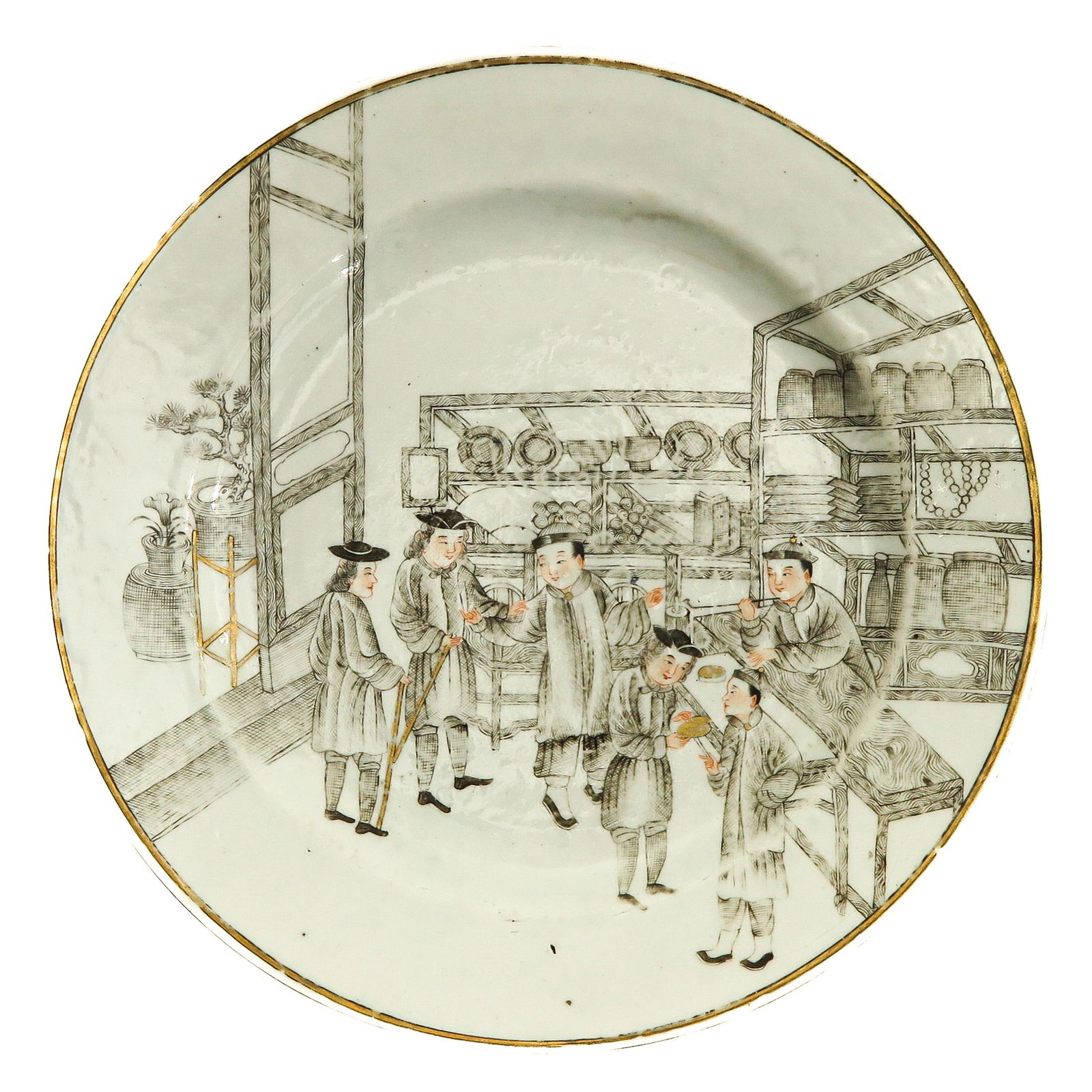 An Encre de Chine Decor Plate (1 of 5)