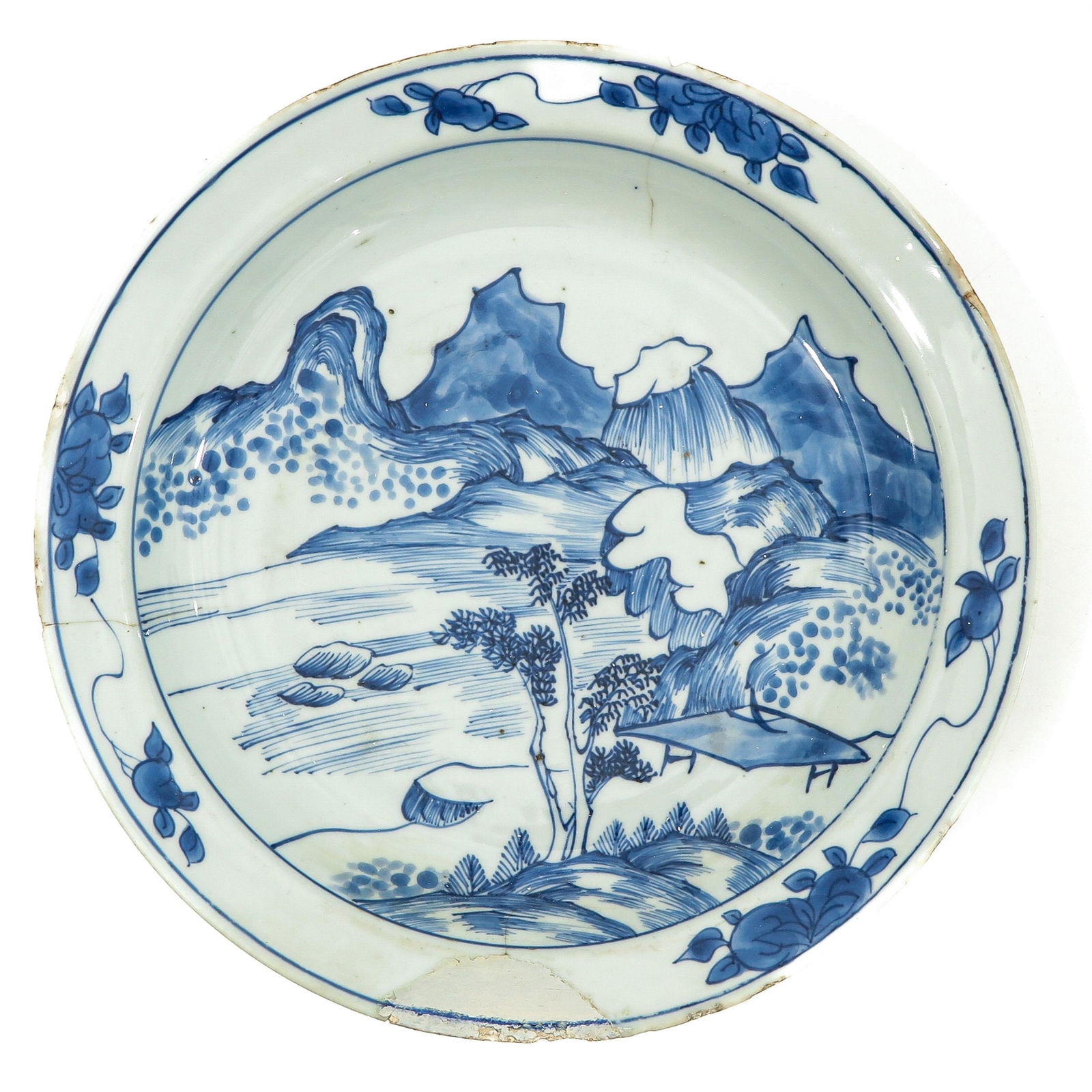 A Blue and White Ming Charger (1 of 6)