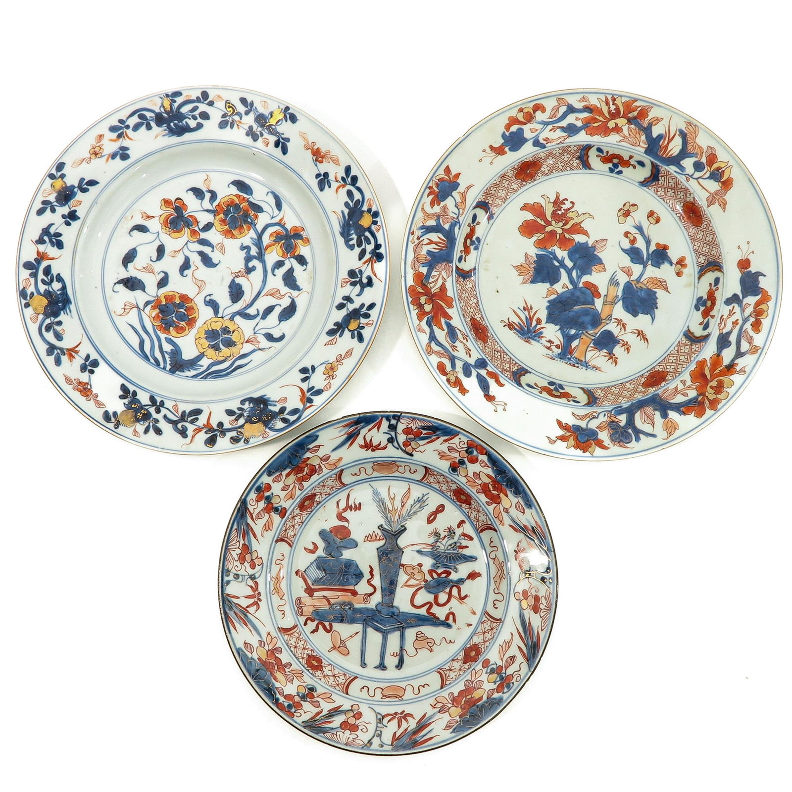 A Collection of 3 Imari Plates (1 of 10)