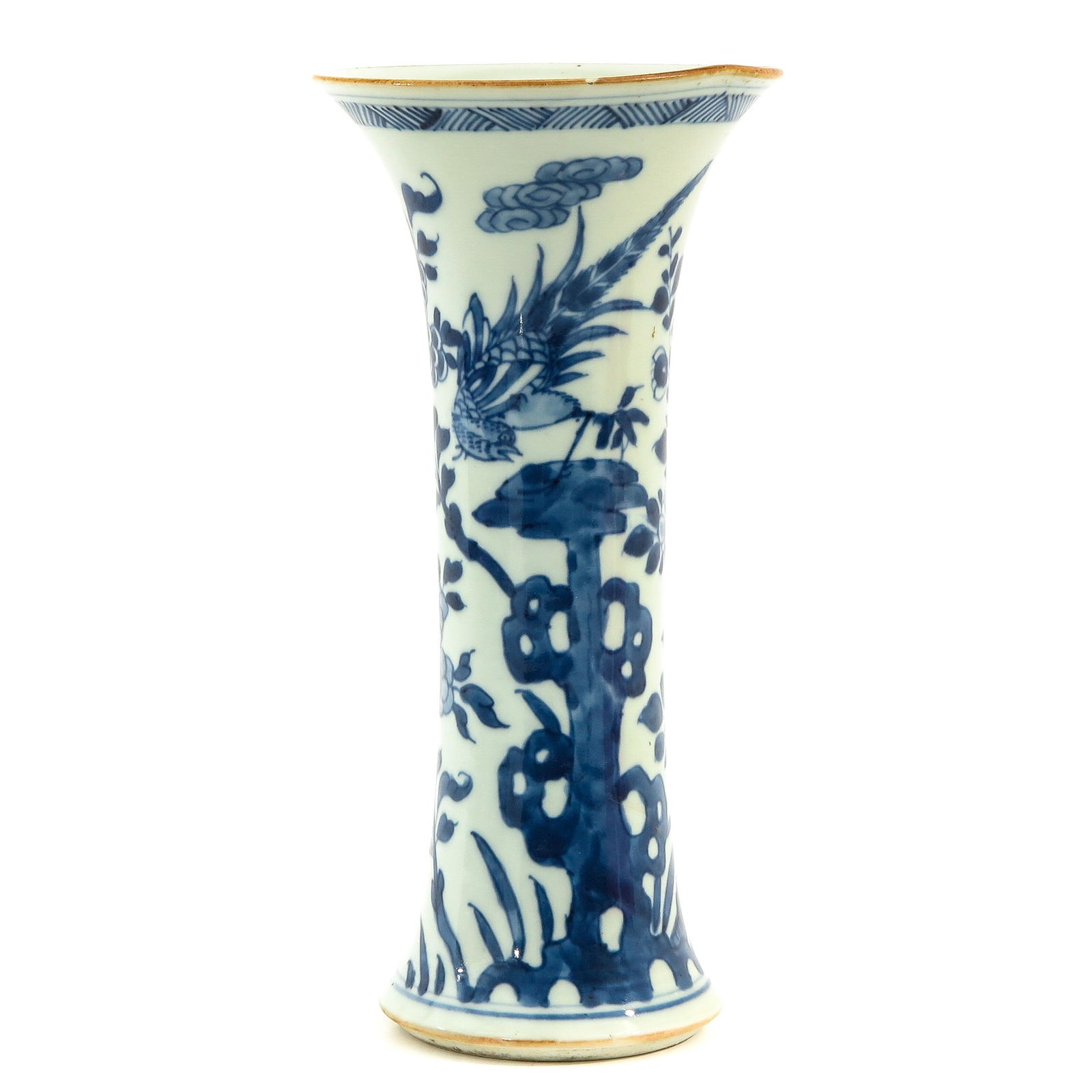 A Blue and White Garniture Vase (1 of 9)
