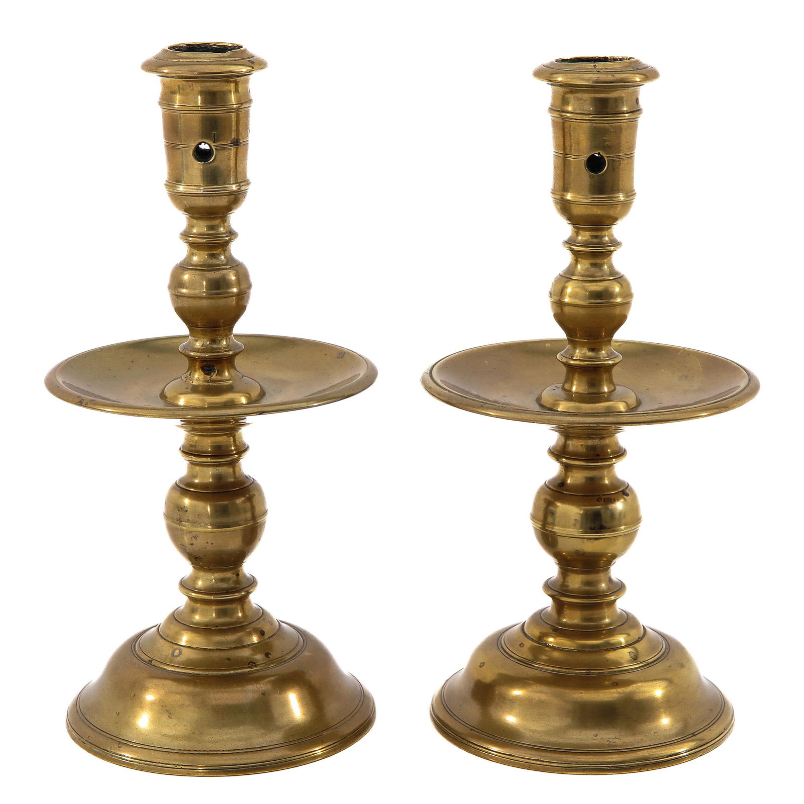 A Pair of Copper Candlesticks (1 of 10)