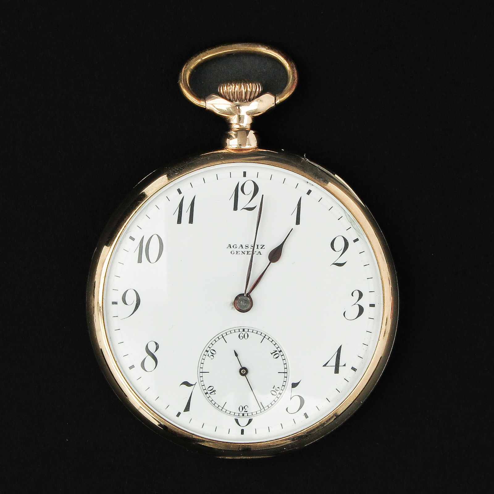 A 14KG Pocket Watch Signed Agassiz (1 of 6)