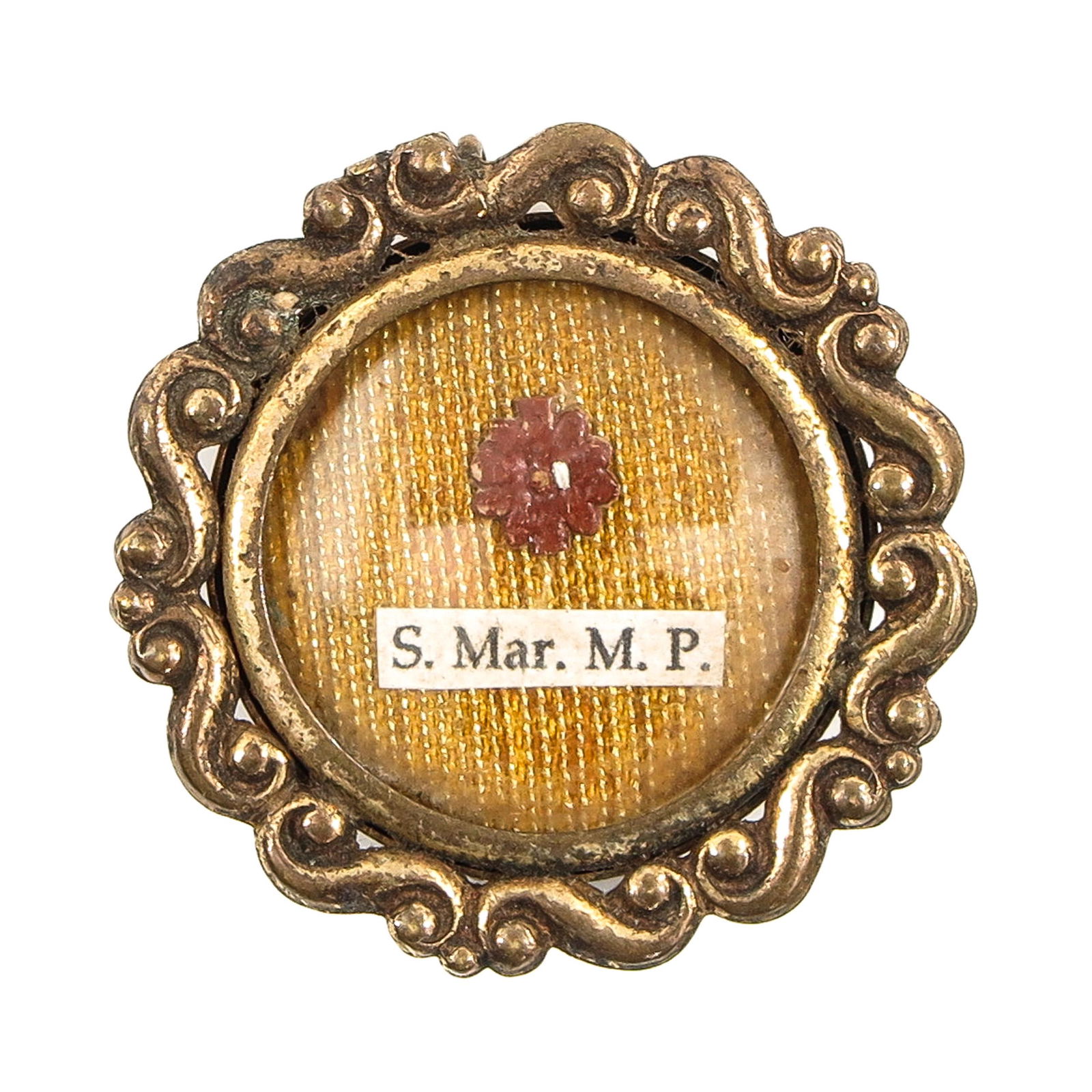 A Relic Holder with Relic of Saint Maria Magdalena with Certificate (1 of 3)