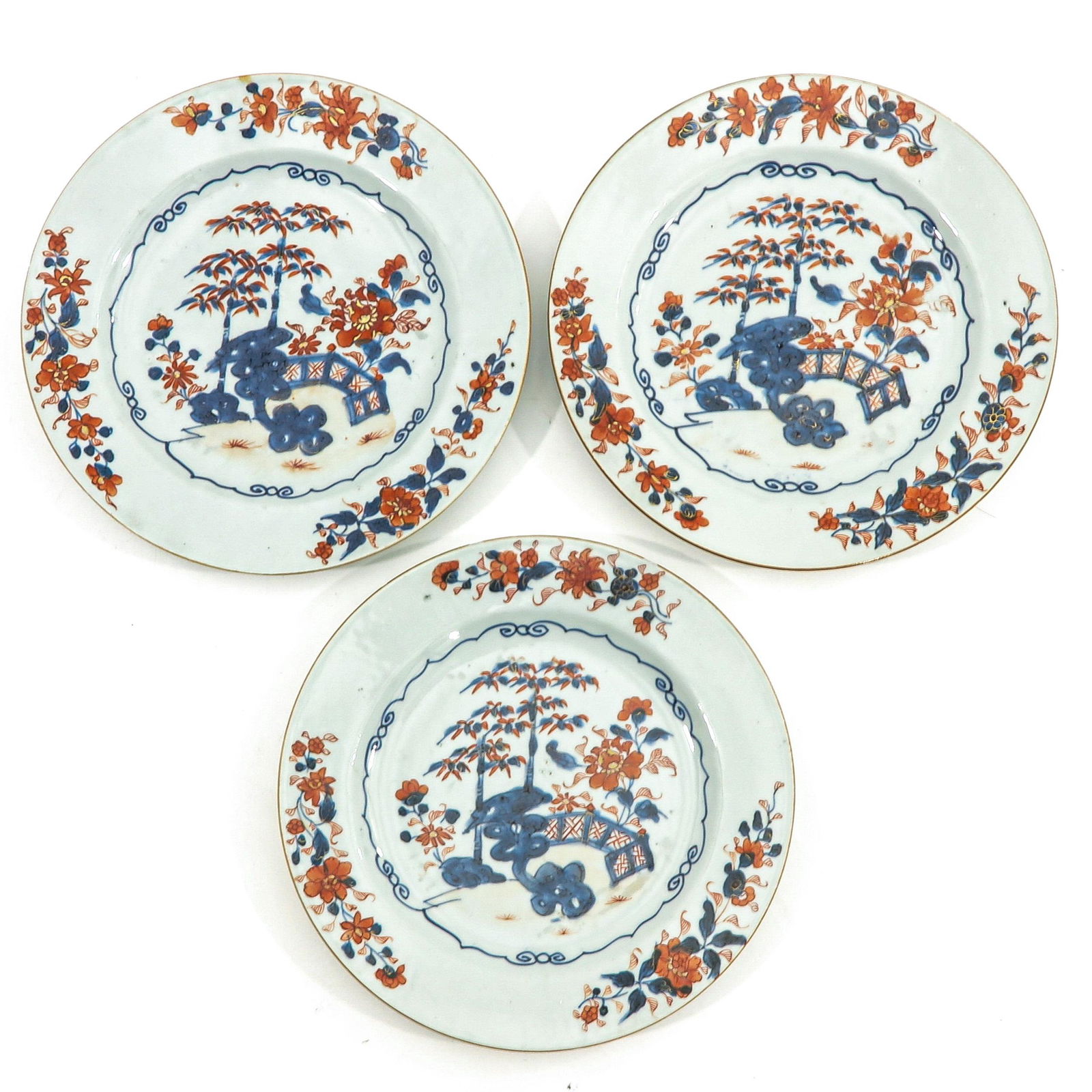A Serie sof 3 Imari Plates (1 of 10)