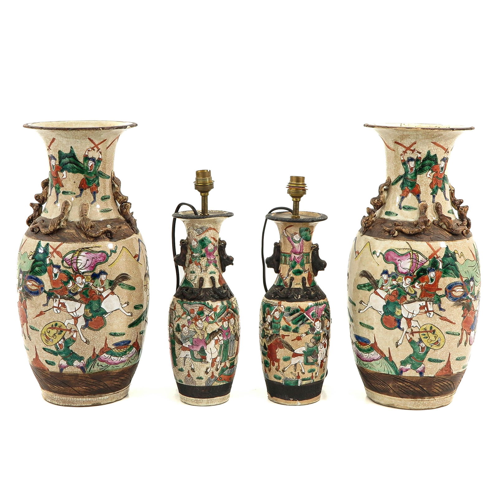 A Collection of Nanking Vases and Lamps (1 of 10)