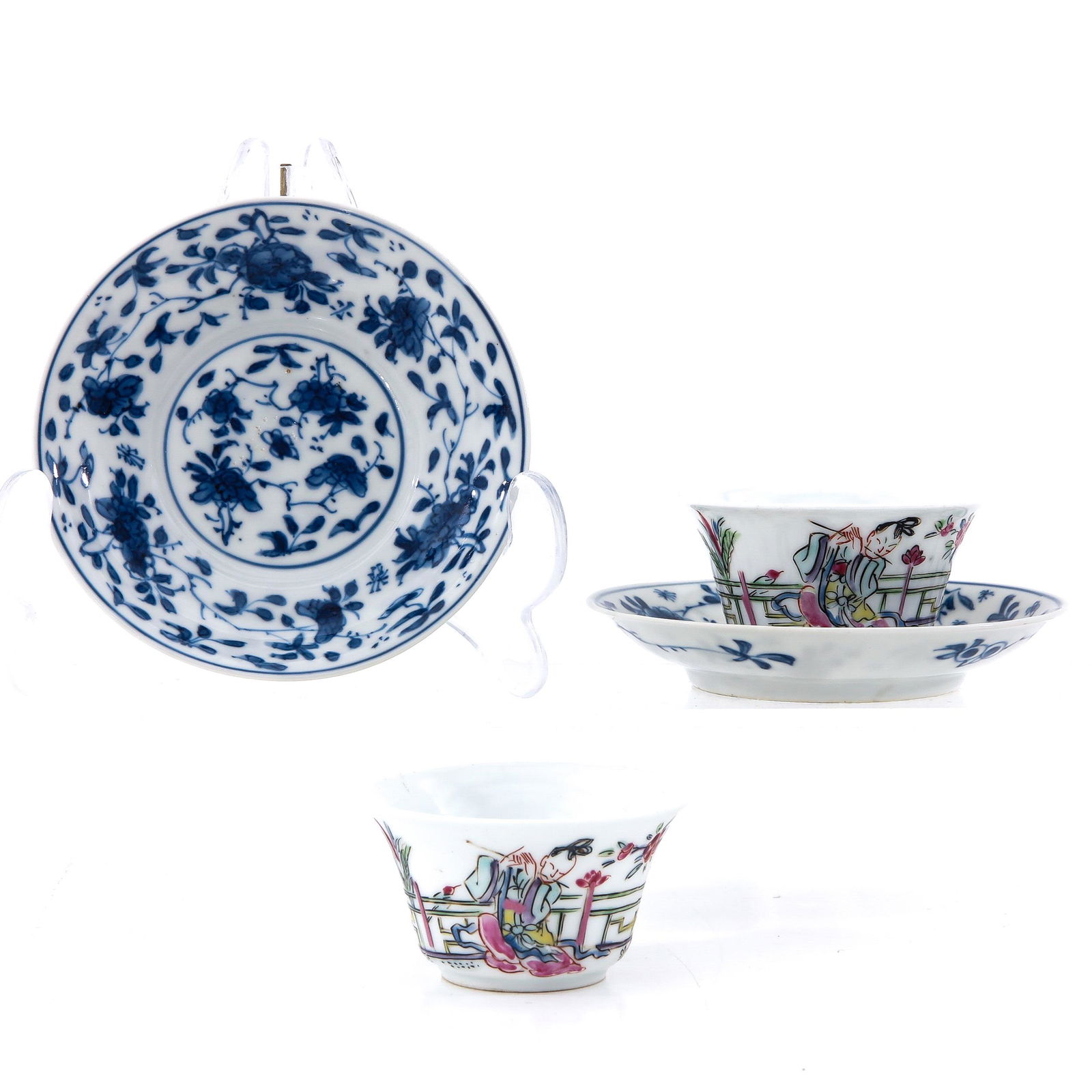 A Lot of 2 Cups and Saucers (1 of 10)