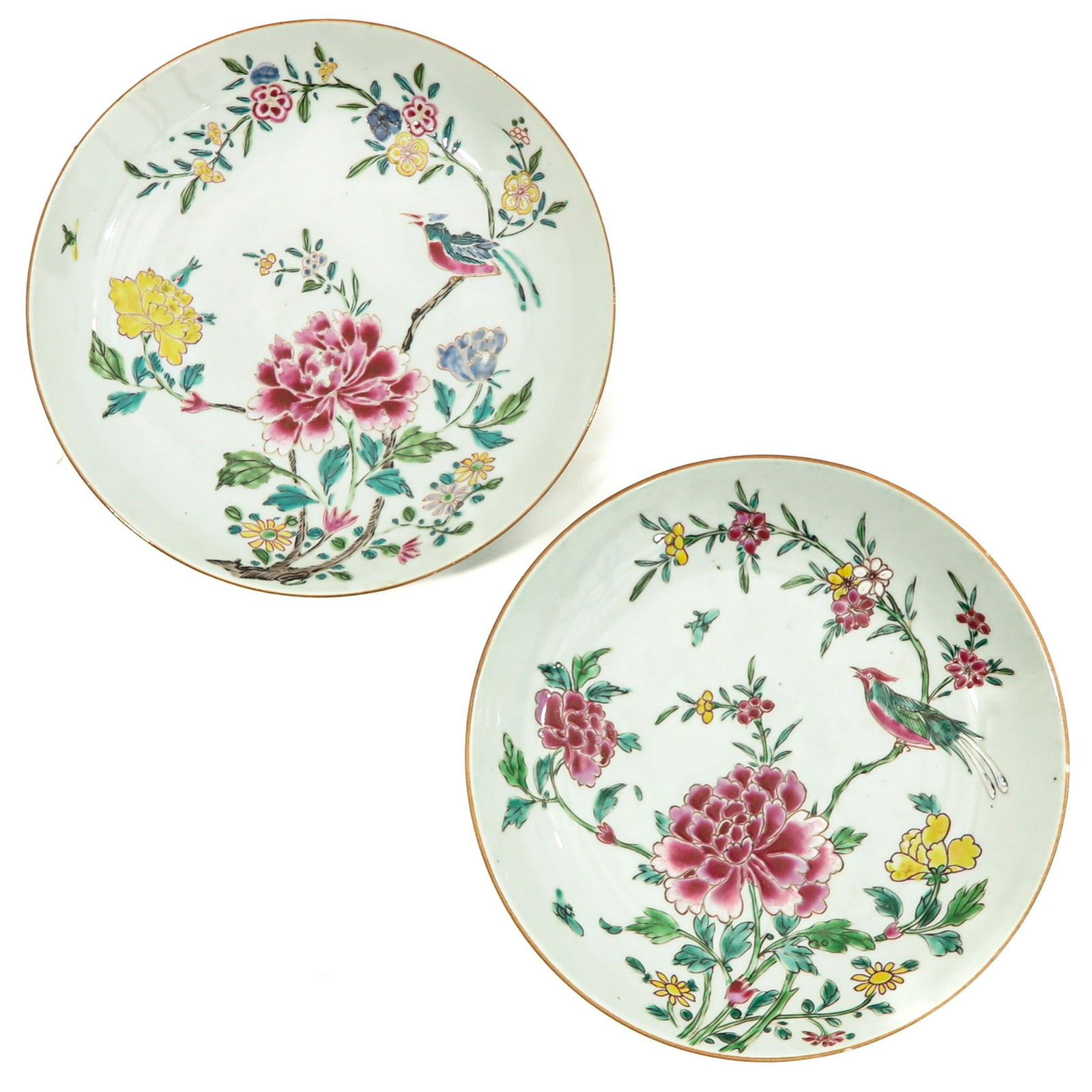 A Pair of Famille Rose Plates (1 of 9)