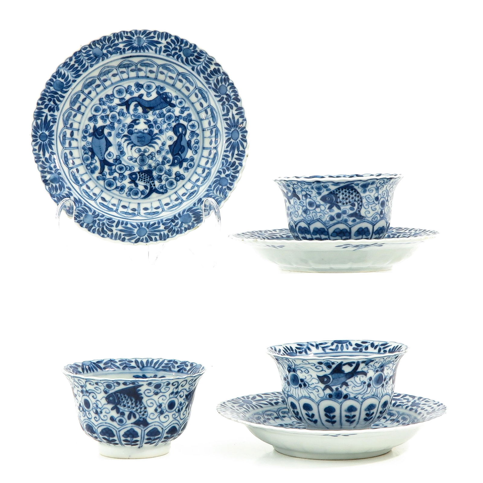 A Series of 3 Cups and Saucers (1 of 10)