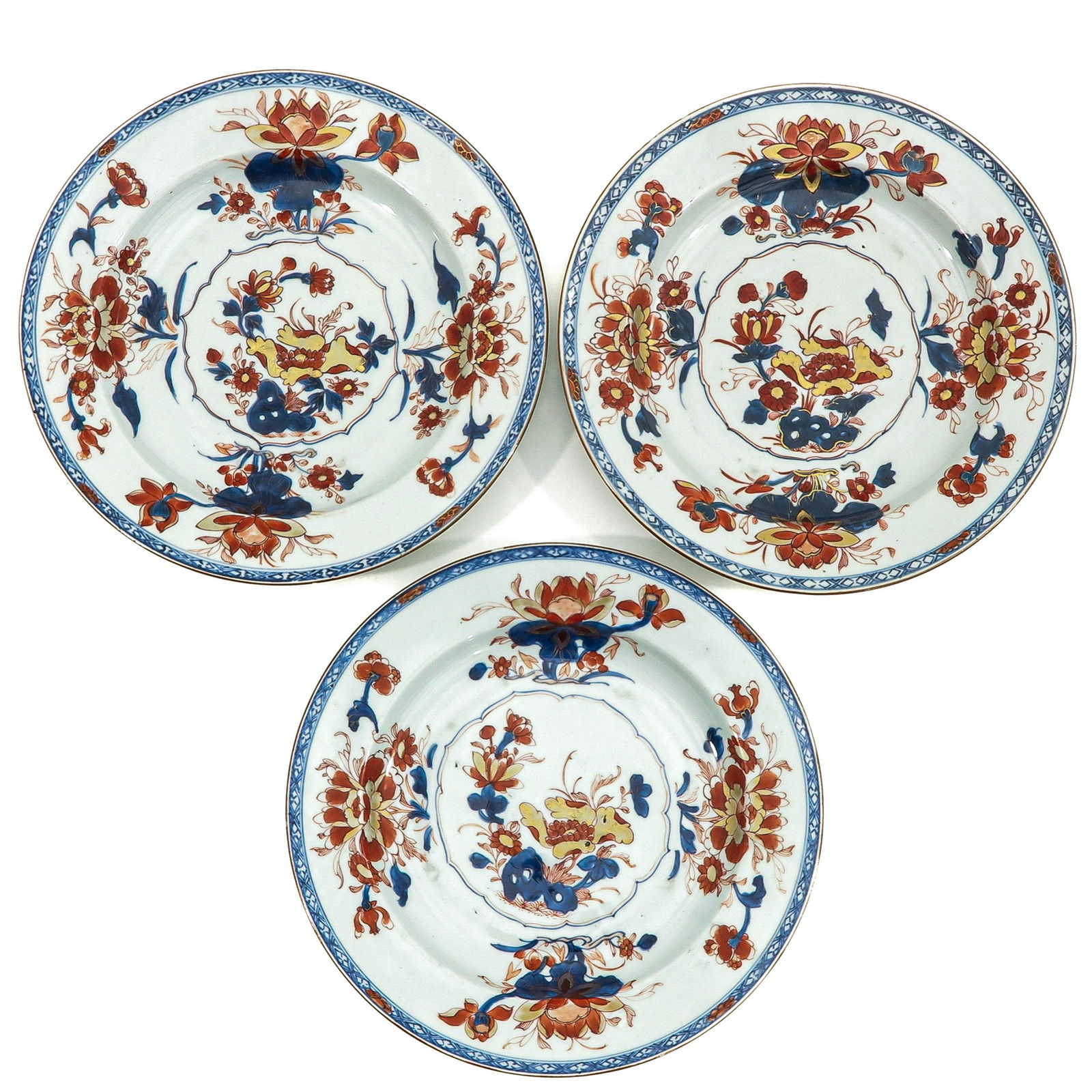 A Series of 3 Imari Plates (1 of 10)