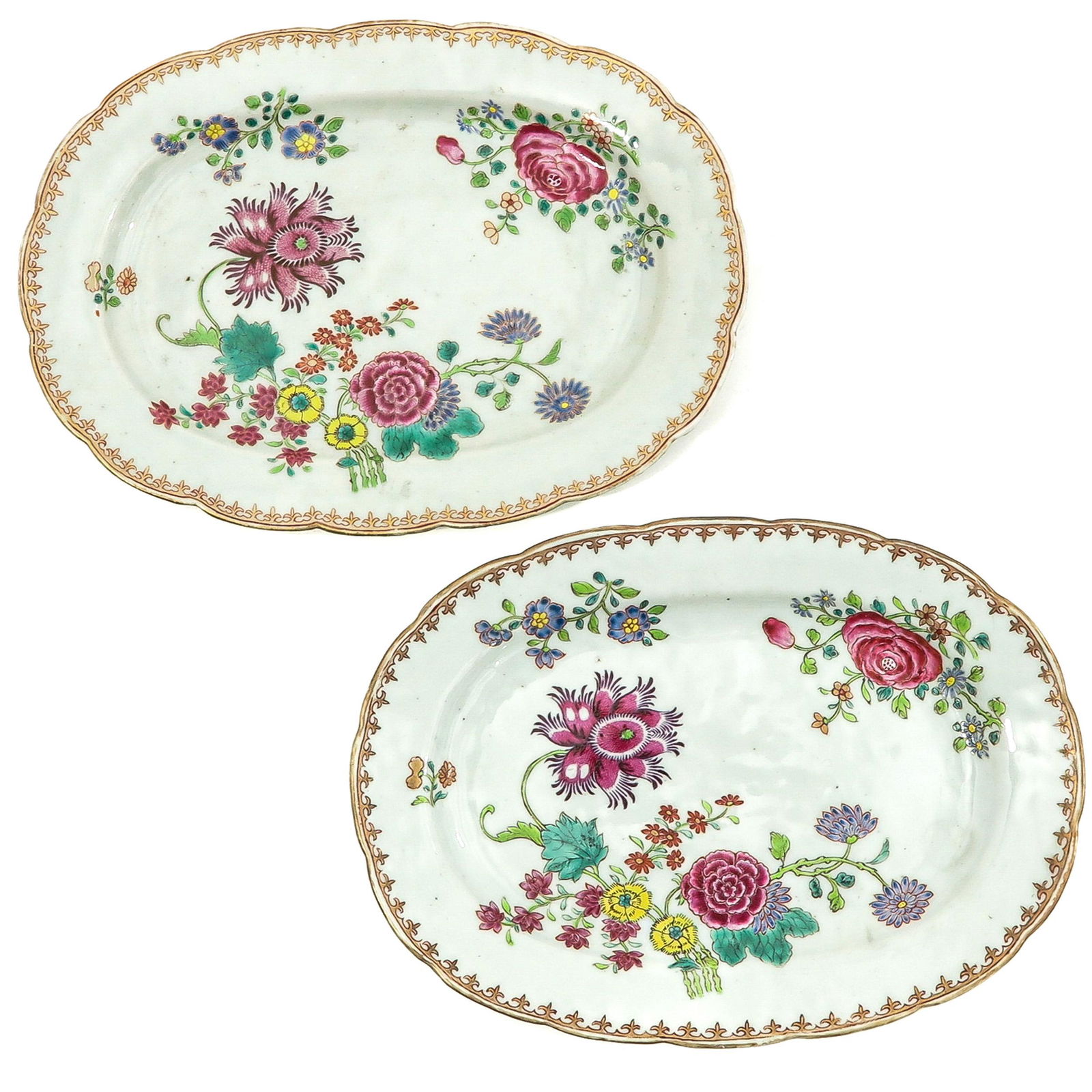 A Pair of Famille Rose Trays (1 of 9)