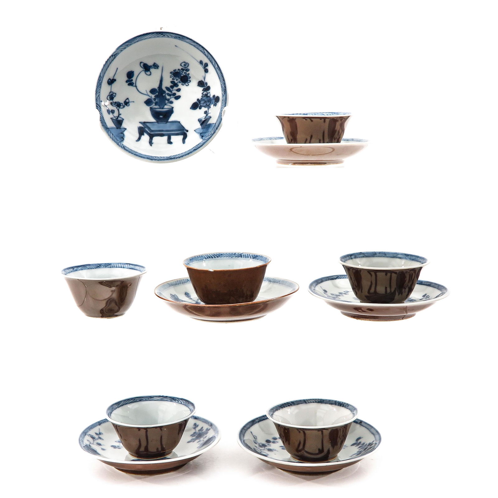 A Collection of 6 Cups and Saucers (1 of 10)