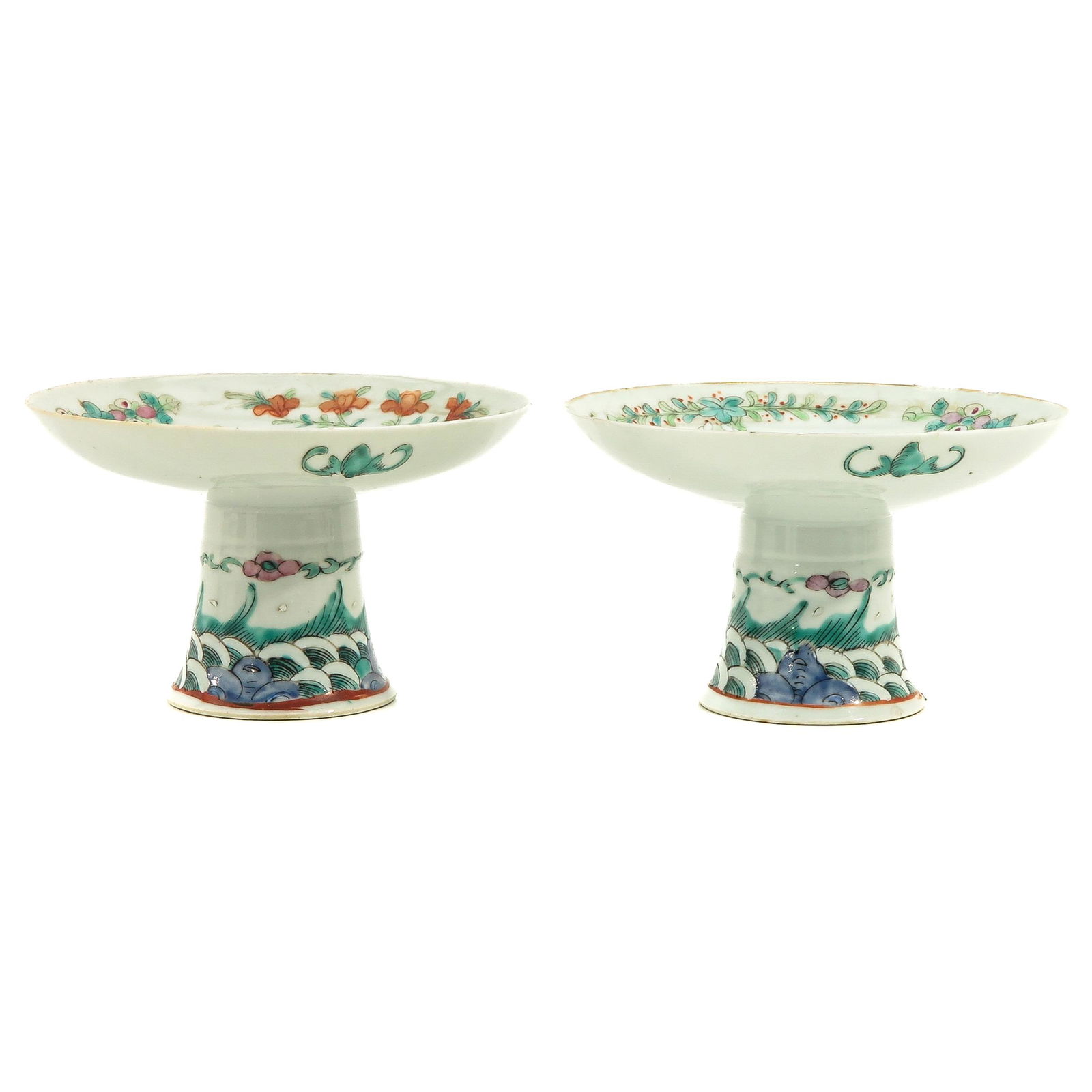 A Pair of Famille Rose Altar Dishes (1 of 10)