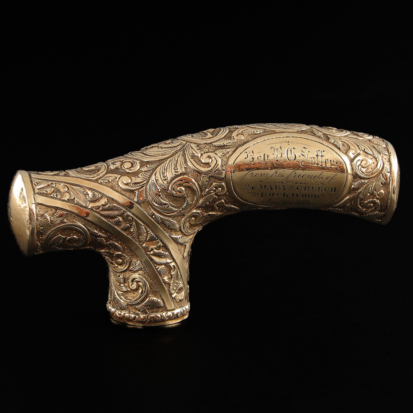 A Silver Walking Stick Handle (1 of 7)