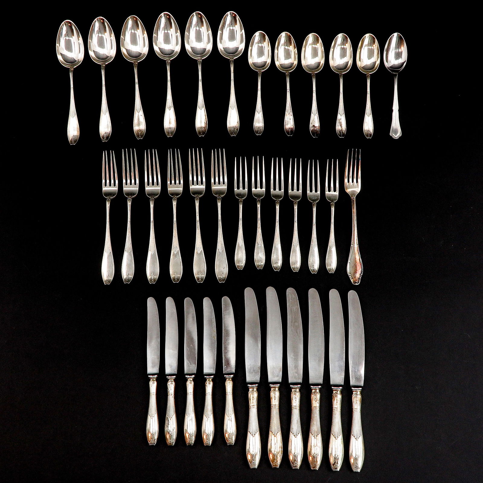 A Collection of Silver Cutlery (1 of 6)